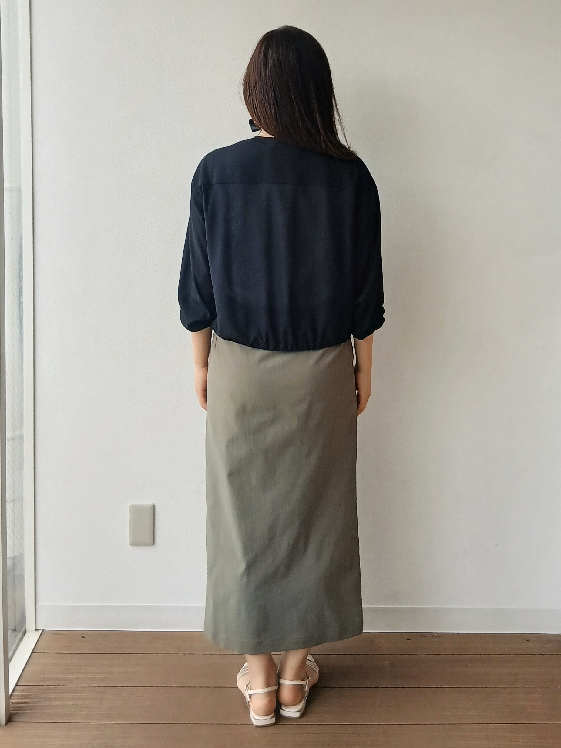なみきさんの「UNTITLED｜【古畑星夏さん着用/洗える】シアーブルゾン」を使ったコーディネート