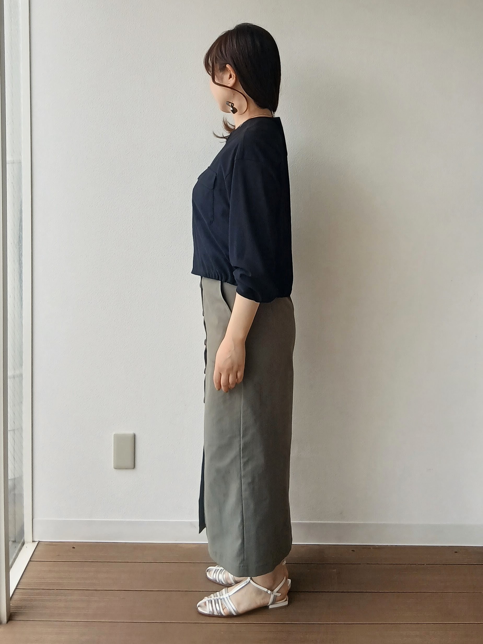 なみきさんの「UNTITLED｜【古畑星夏さん着用/洗える】シアーブルゾン」を使ったコーディネート