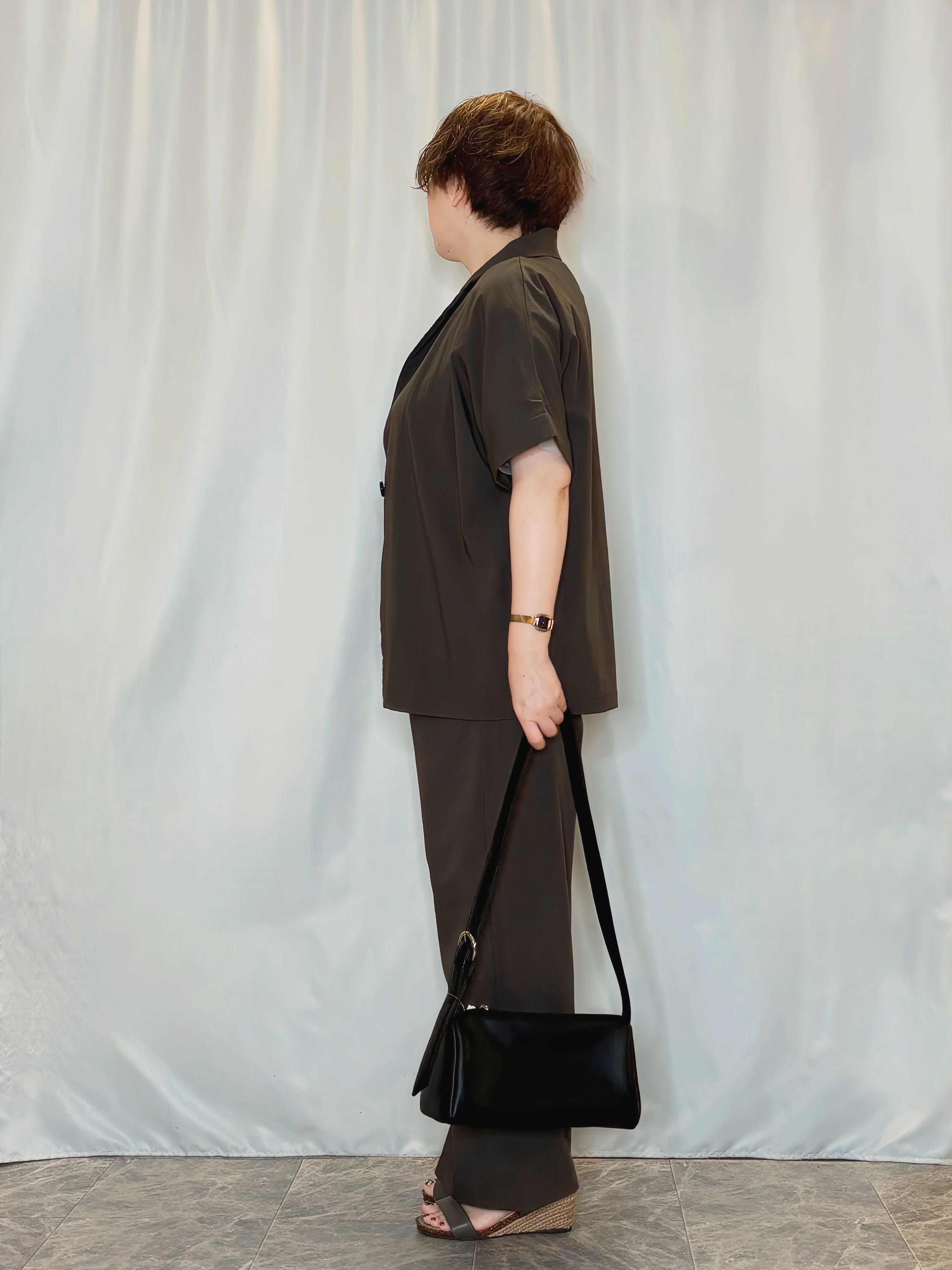 たみさんの「SHOO･LA･RUE｜【高レビュー/洗濯機可/セットアップ可】軽凛(かろりん) ひんやり半袖ジャケット」を使ったコーディネート