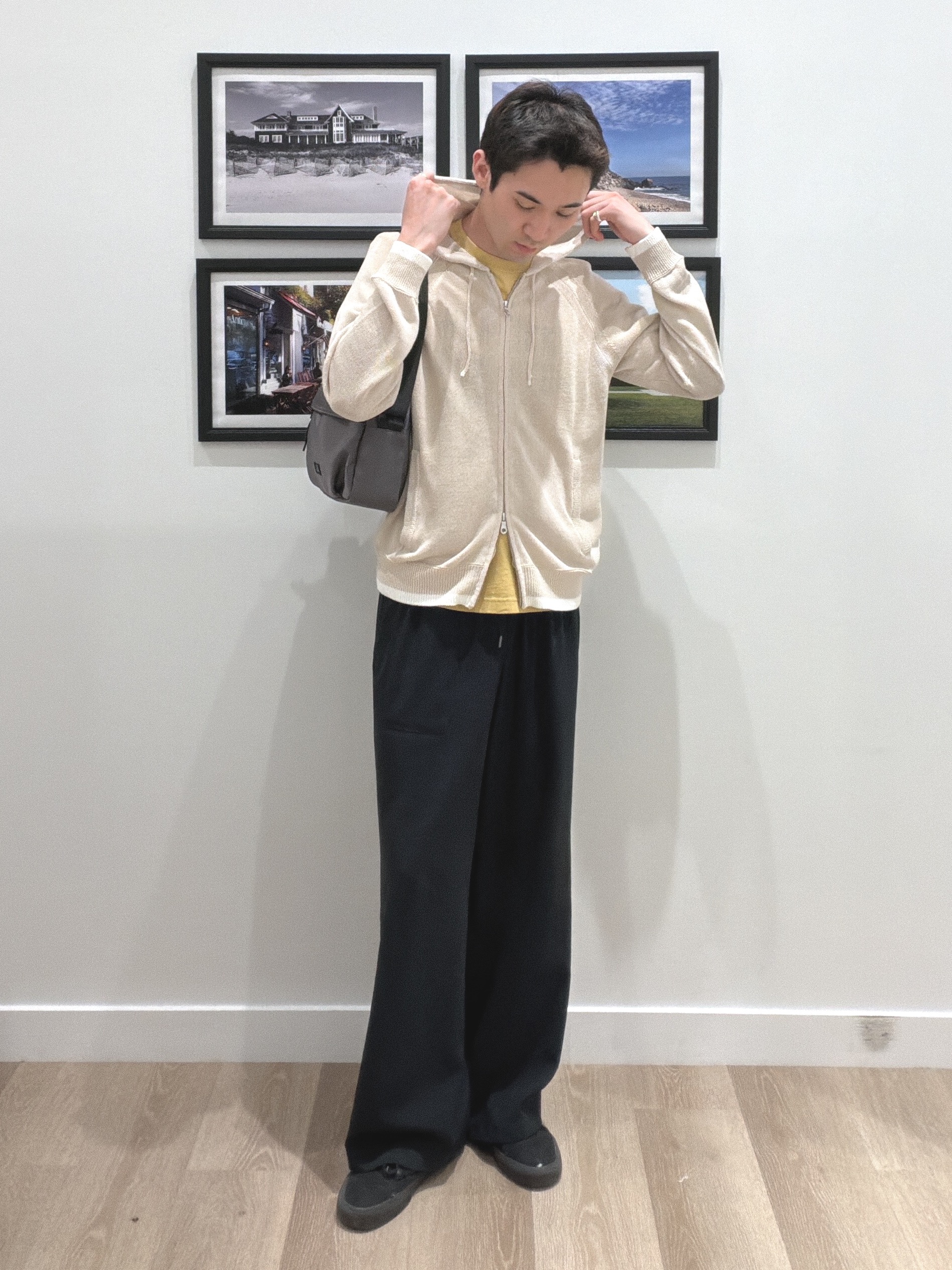 oikawaさんの「Dessin｜ペーパーブレンドジップカーデ」を使ったコーディネート