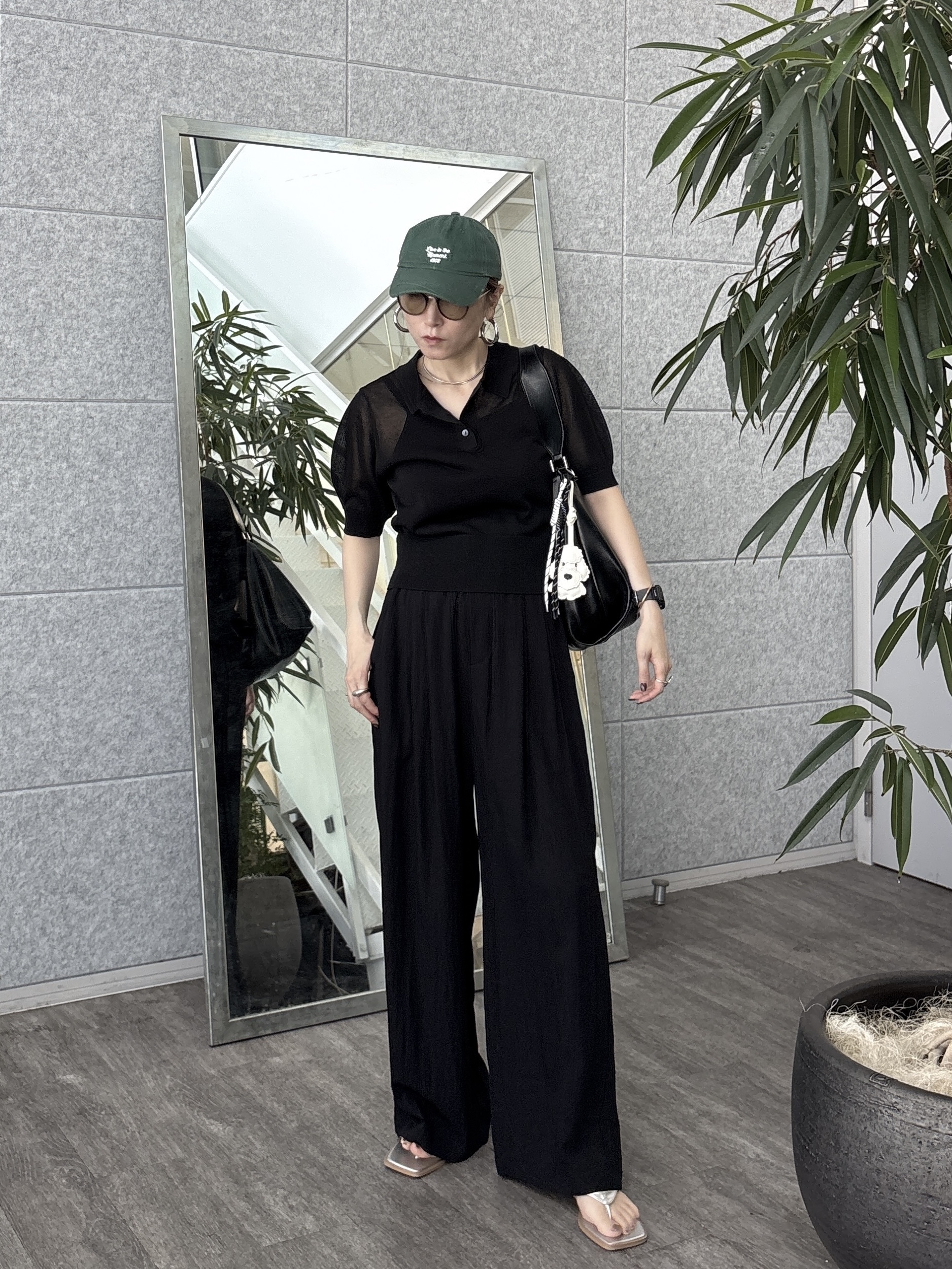 kotakiさんの「INDIVI｜フォルムスリーブポロニット」を使ったコーディネート