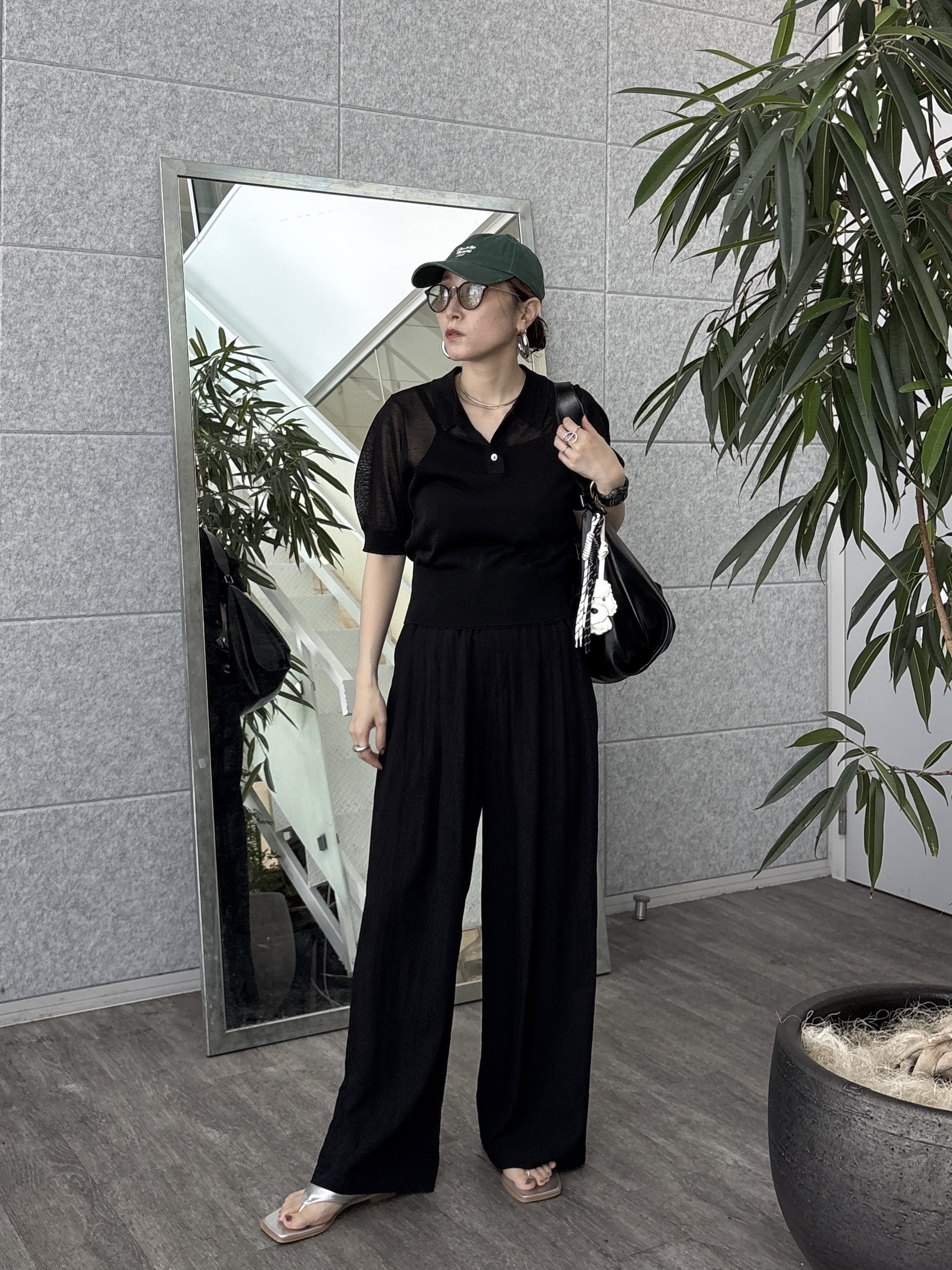 kotakiさんの「INDIVI｜フォルムスリーブポロニット」を使ったコーディネート
