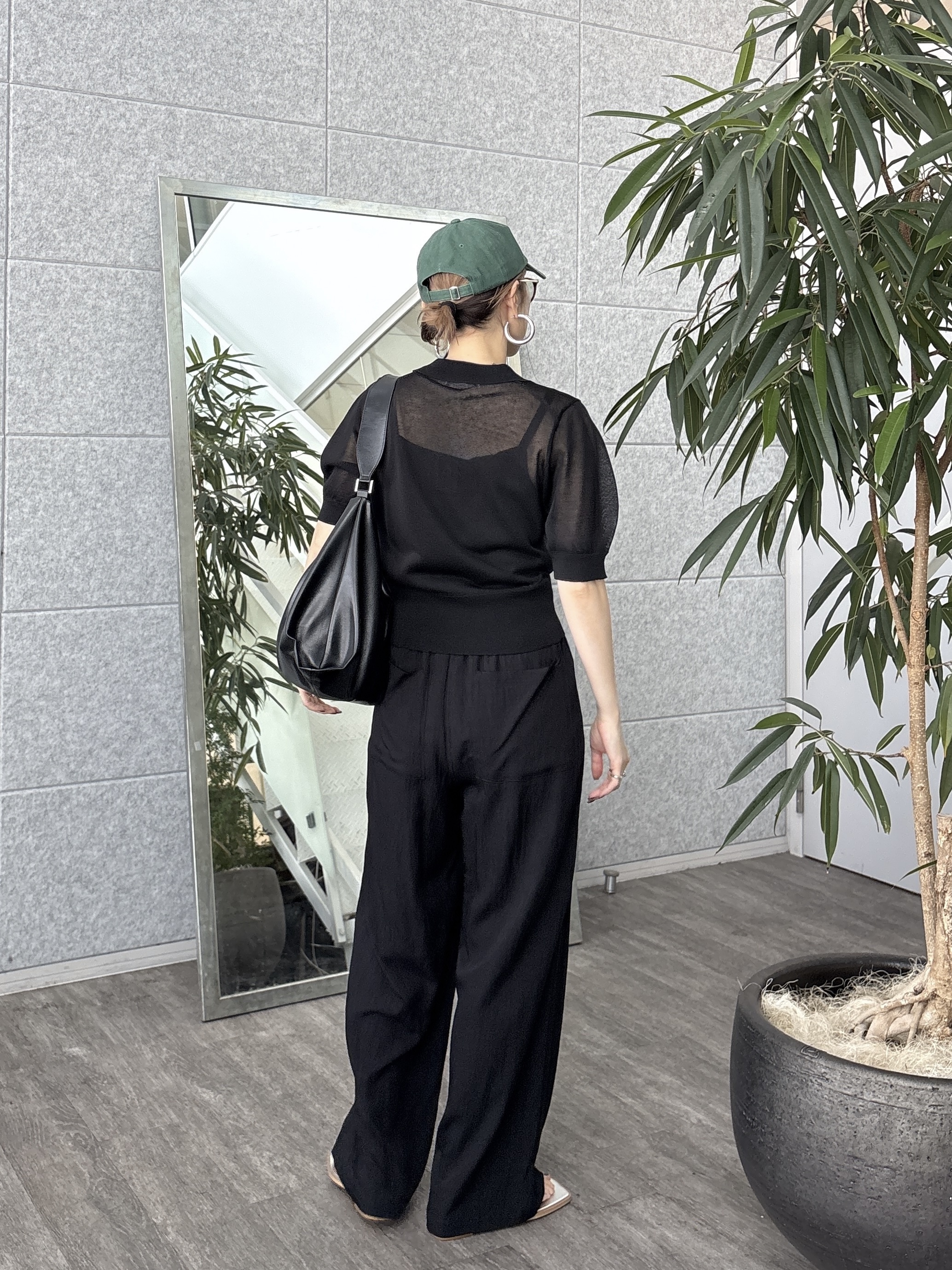 kotakiさんの「INDIVI｜フォルムスリーブポロニット」を使ったコーディネート