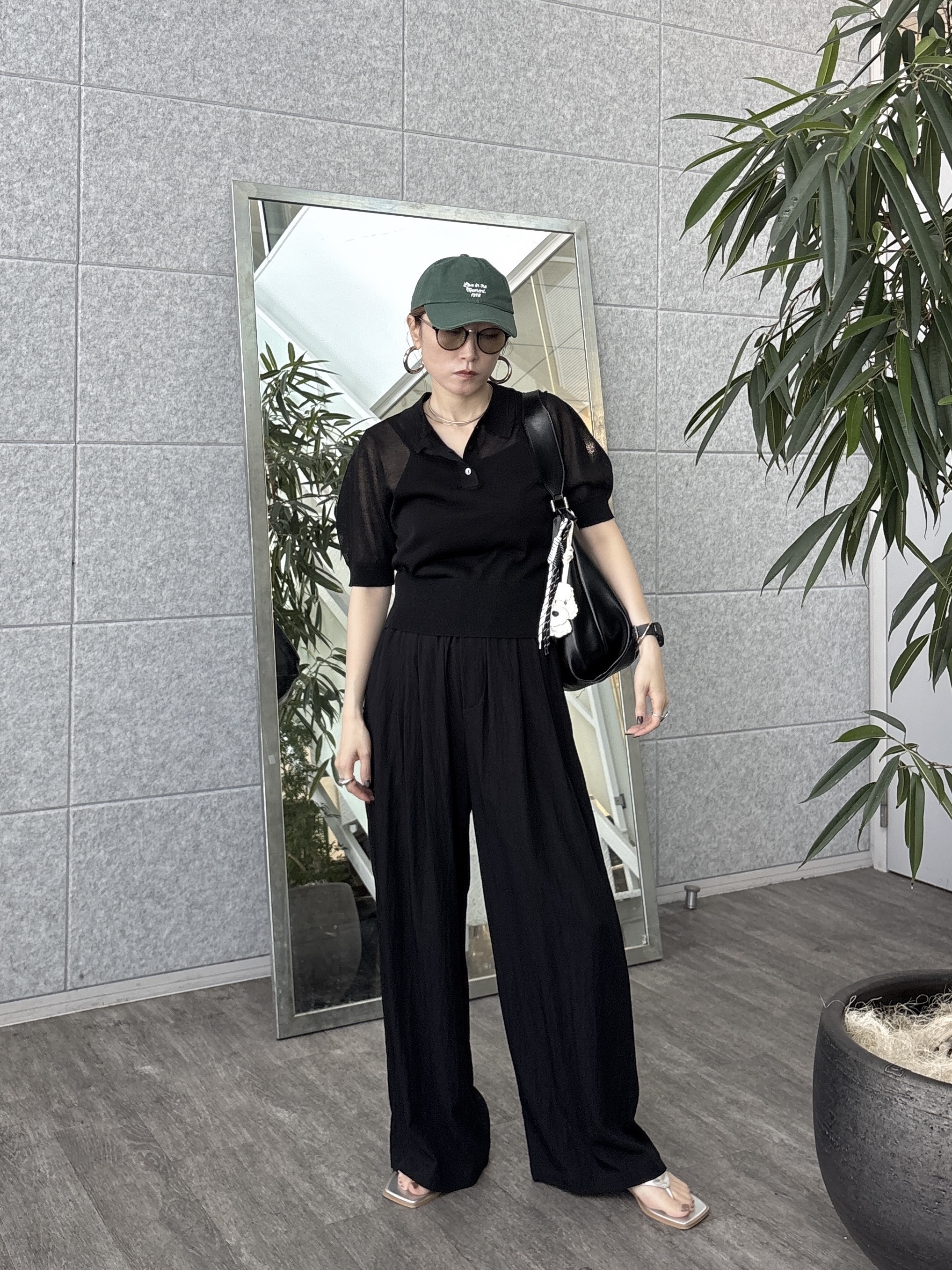 kotakiさんの「INDIVI｜フォルムスリーブポロニット」を使ったコーディネート