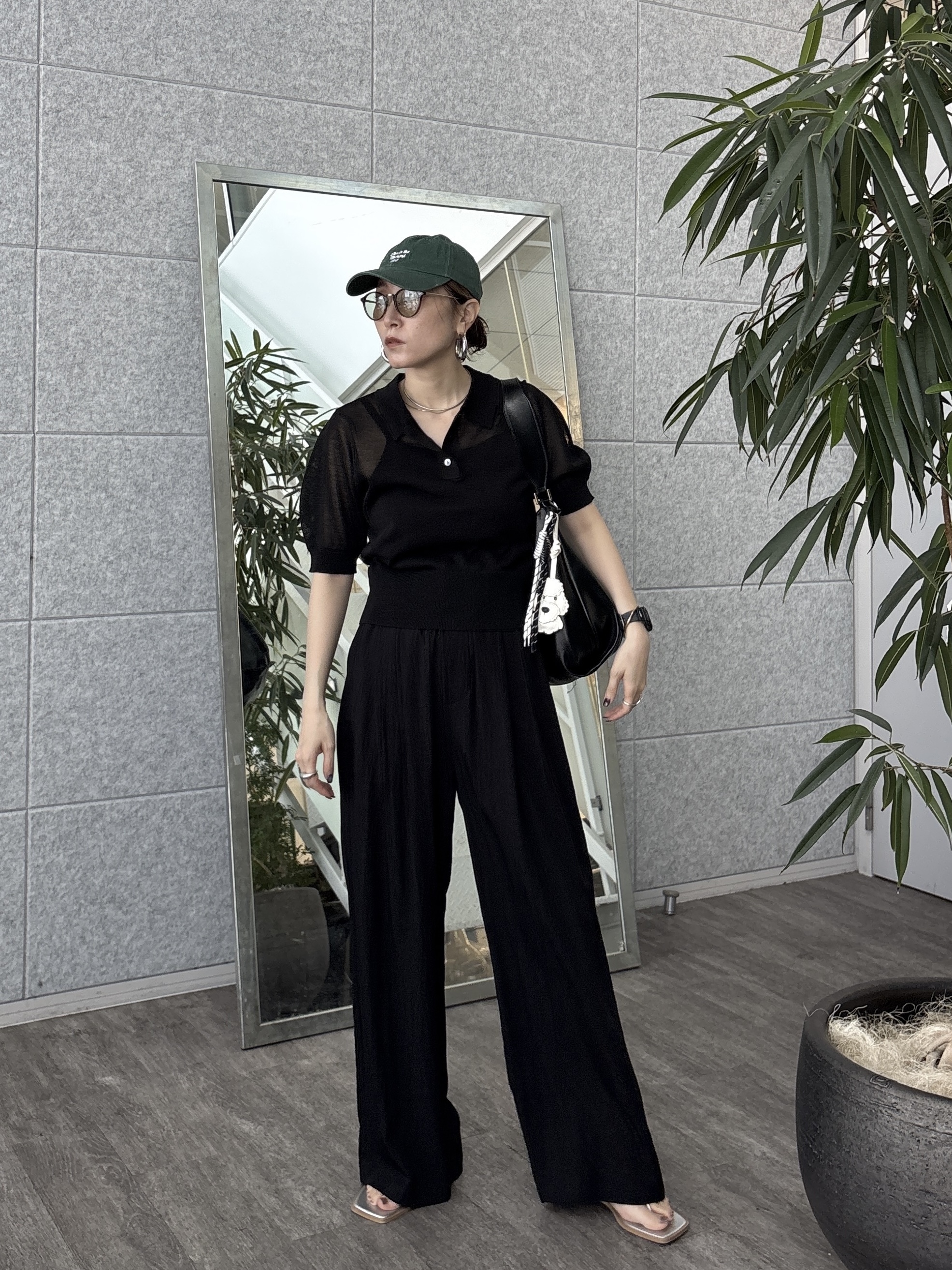 kotakiさんの「INDIVI｜フォルムスリーブポロニット」を使ったコーディネート
