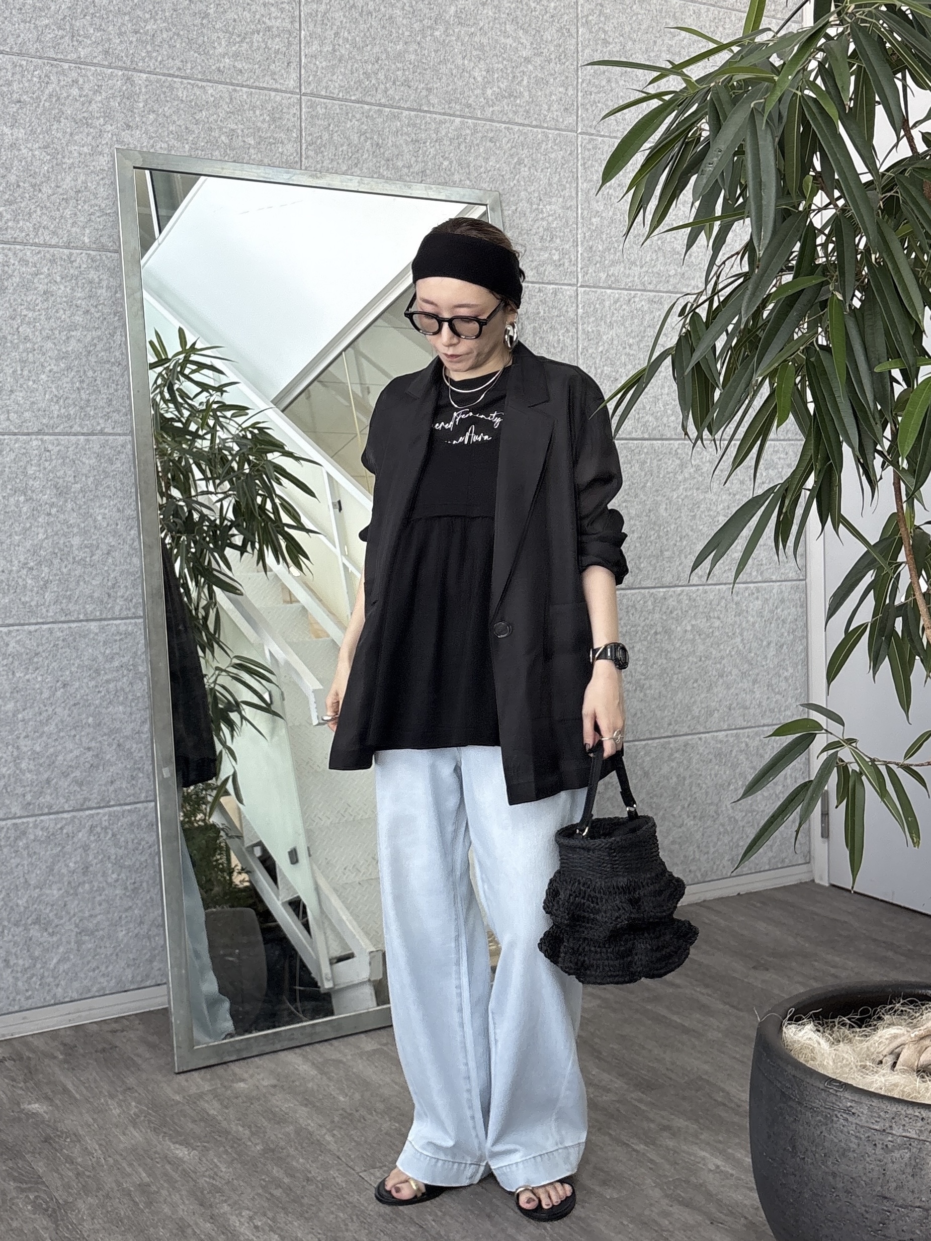 kotakiさんの「INDIVI｜シアーシャツジャケット【接触冷感】」を使ったコーディネート