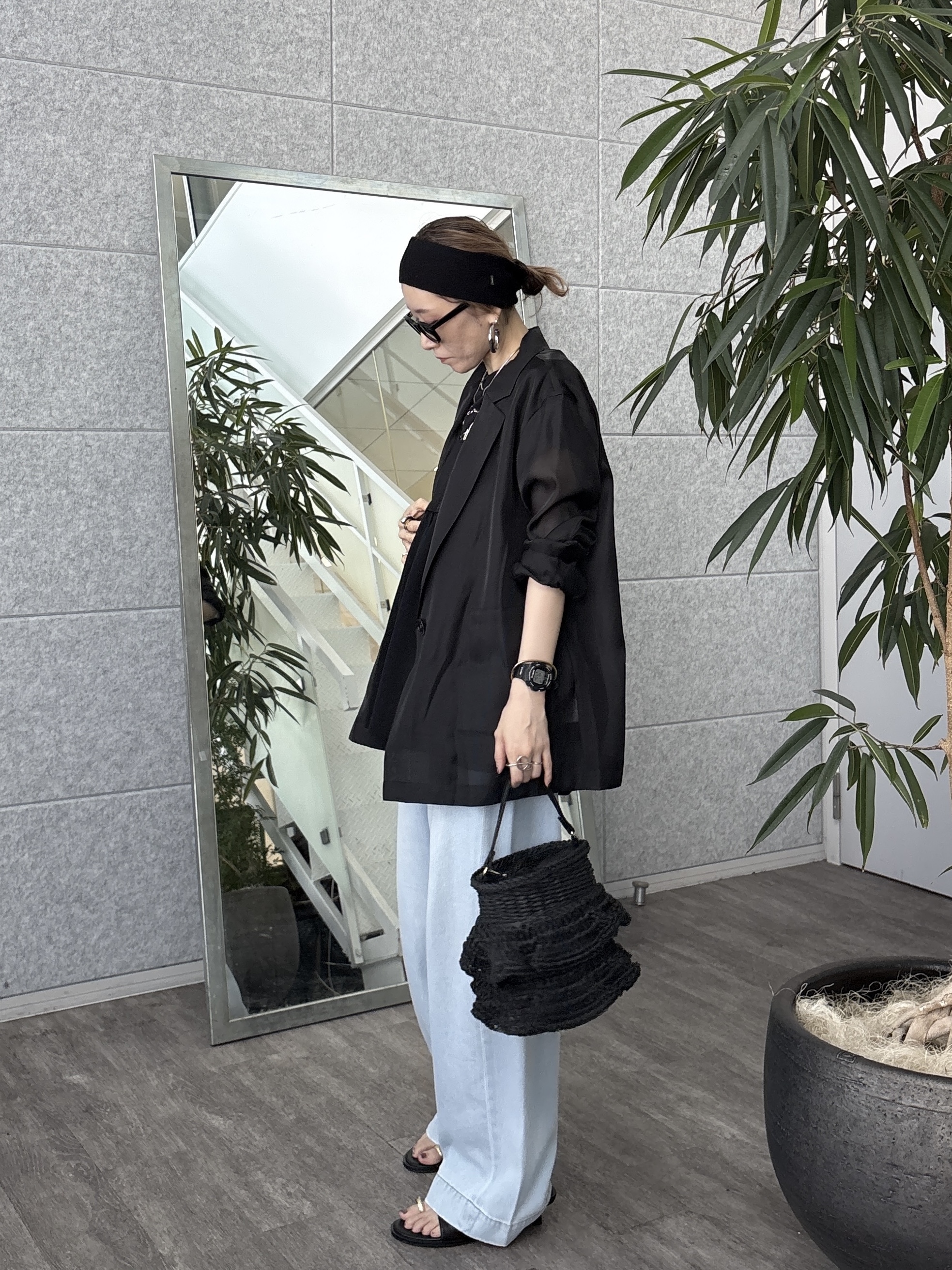 kotakiさんの「INDIVI｜シアーシャツジャケット【接触冷感】」を使ったコーディネート