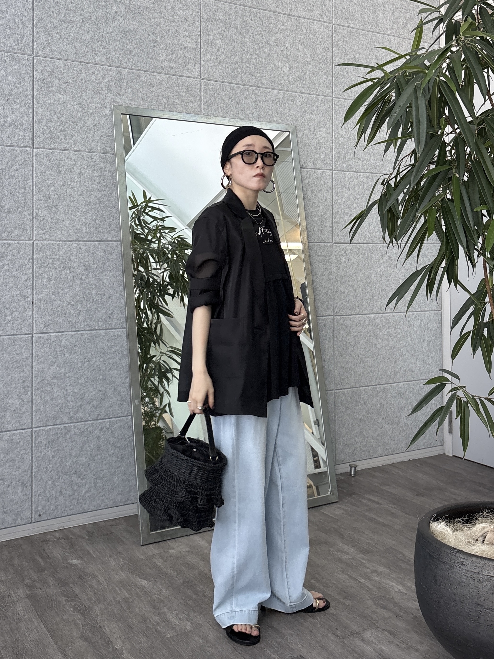 kotakiさんの「INDIVI｜シアーシャツジャケット【接触冷感】」を使ったコーディネート