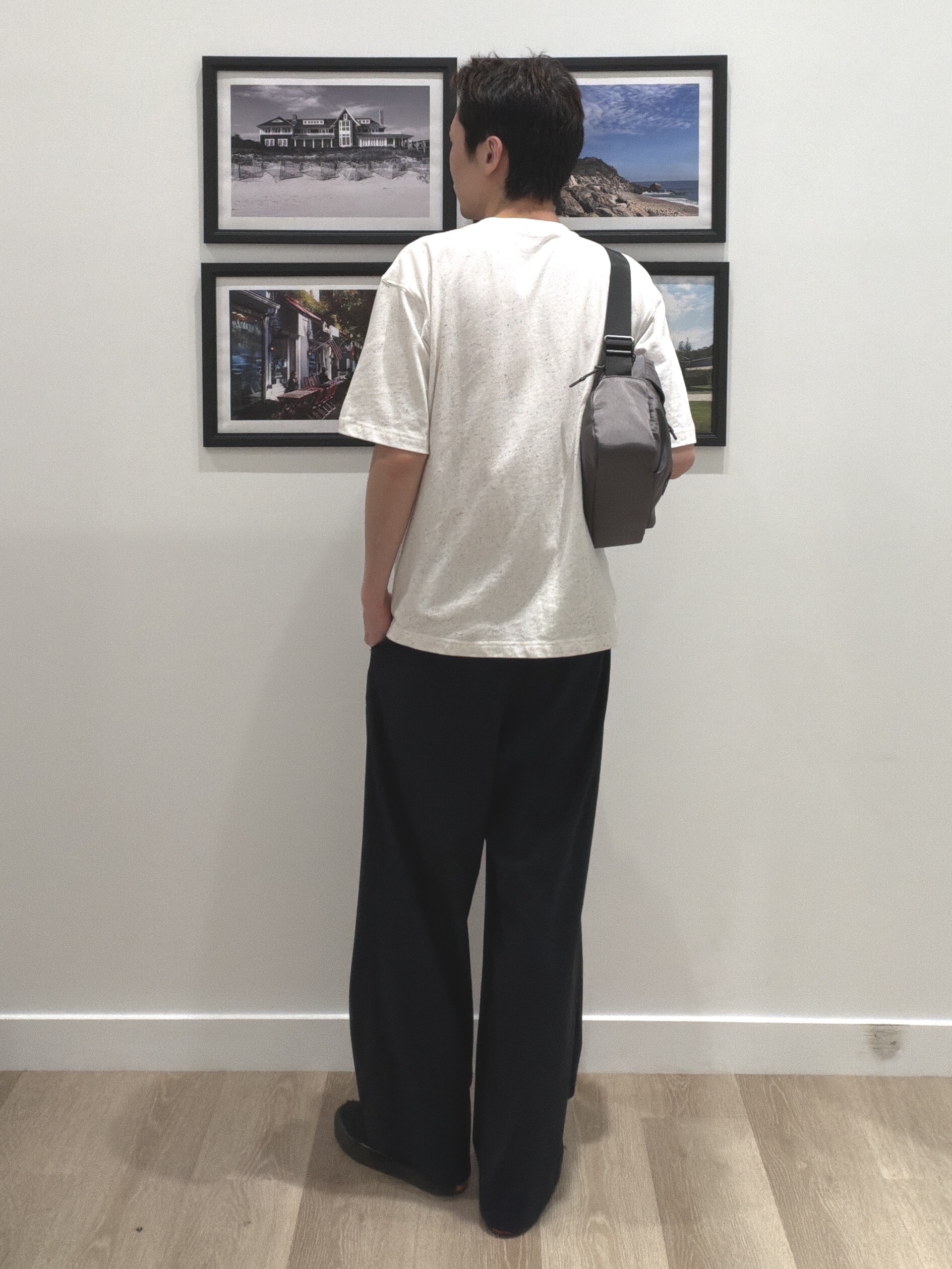 oikawaさんの「Dessin｜【ユニセックス/洗える】ネップロゴ刺繍Tシャツ」を使ったコーディネート