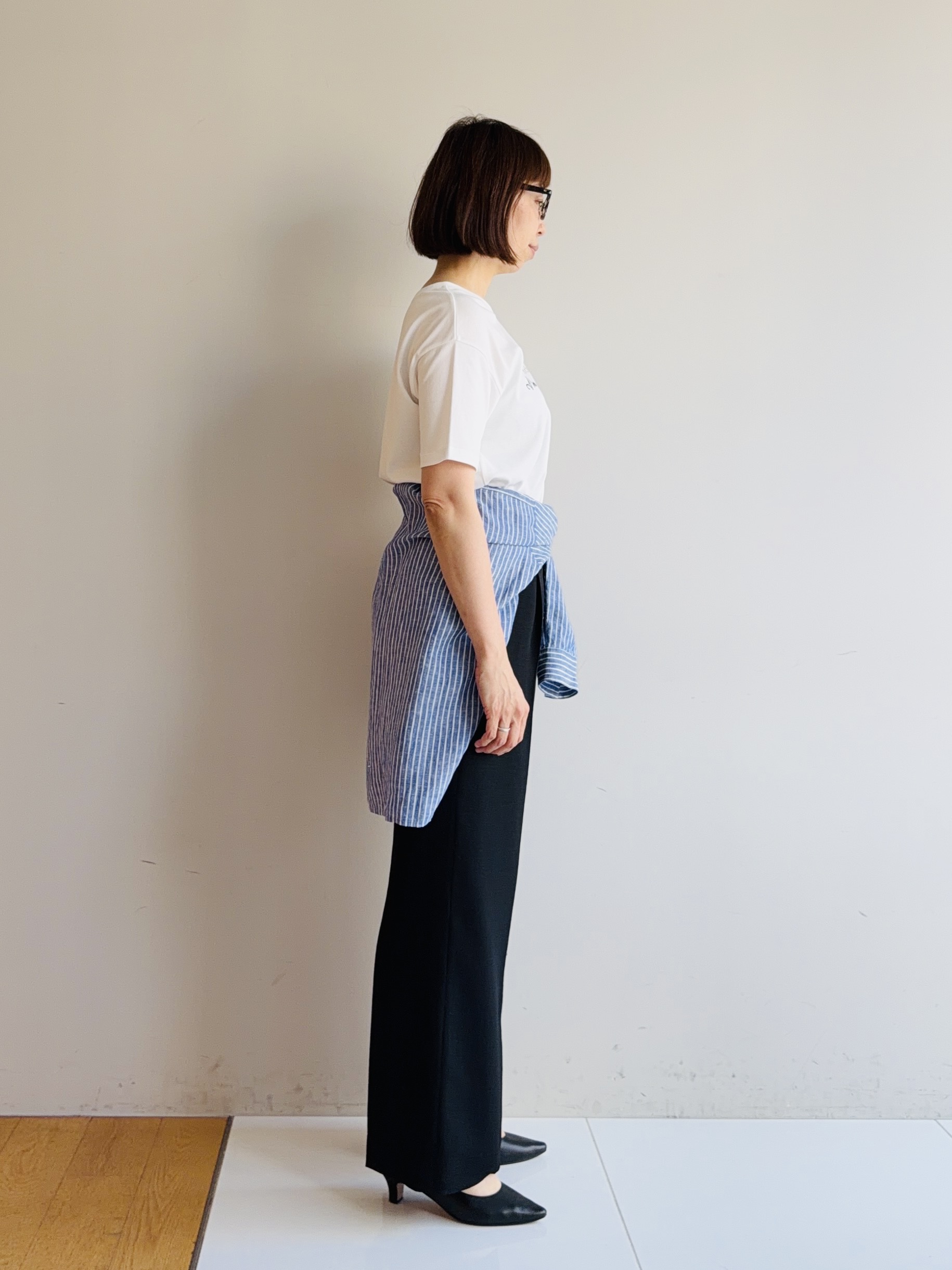 murayamaさんの「INDIVI｜【UVケア／選べるグラフィック】スムースジャージTシャツ」を使ったコーディネート