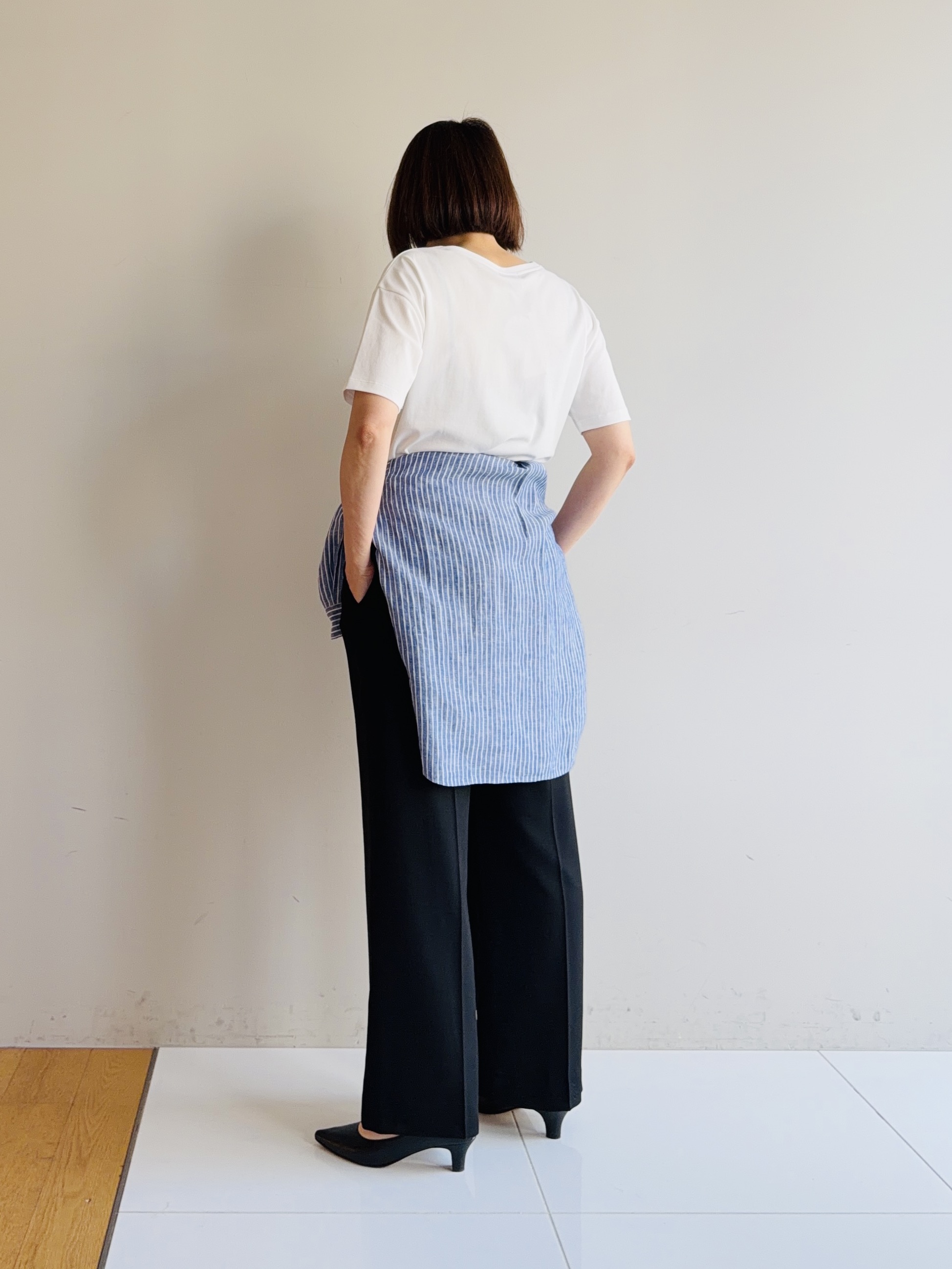 murayamaさんの「INDIVI｜【UVケア／選べるグラフィック】スムースジャージTシャツ」を使ったコーディネート