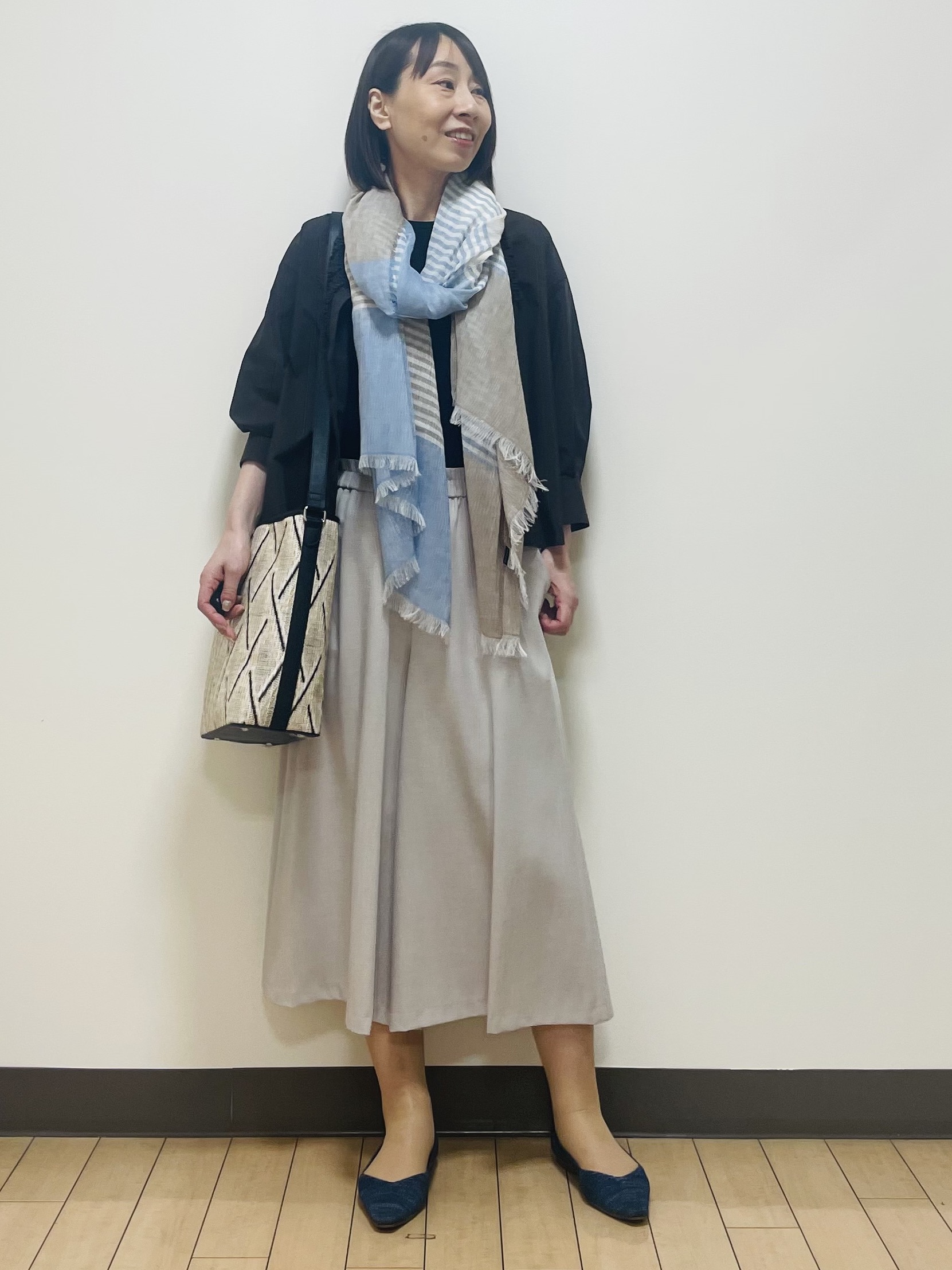 Riiさんの「Reflect｜フロントファスナーシアーブルゾン」を使ったコーディネート