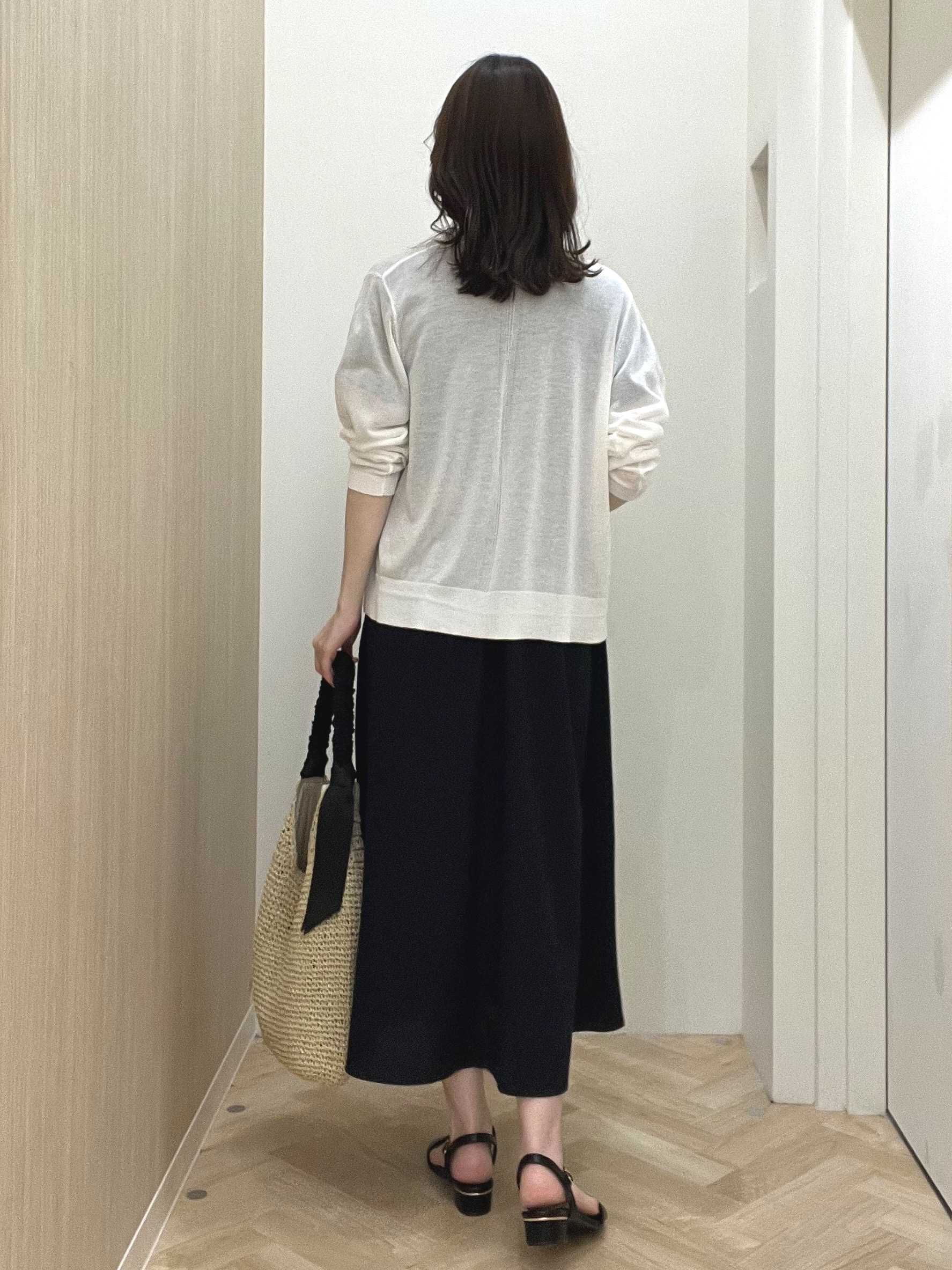  おまつさんの「grove｜高評価！【接触冷感／UVカットetc】ベーシックショートカーディガン」を使ったコーディネート