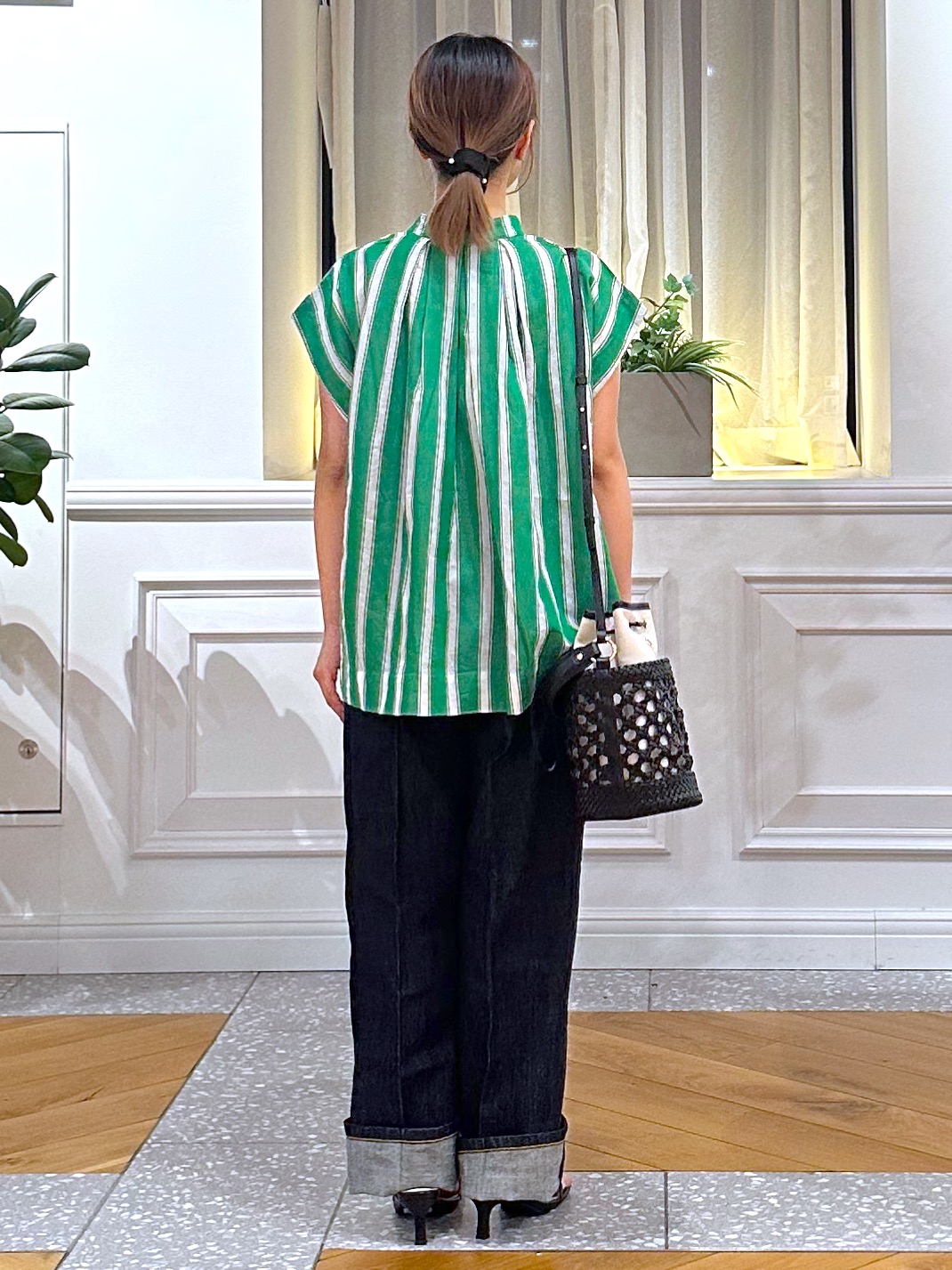 なべこさんの「DRESSTERIOR｜【otonaMUSE5月号掲載】センタープレスストレートデニム」を使ったコーディネート