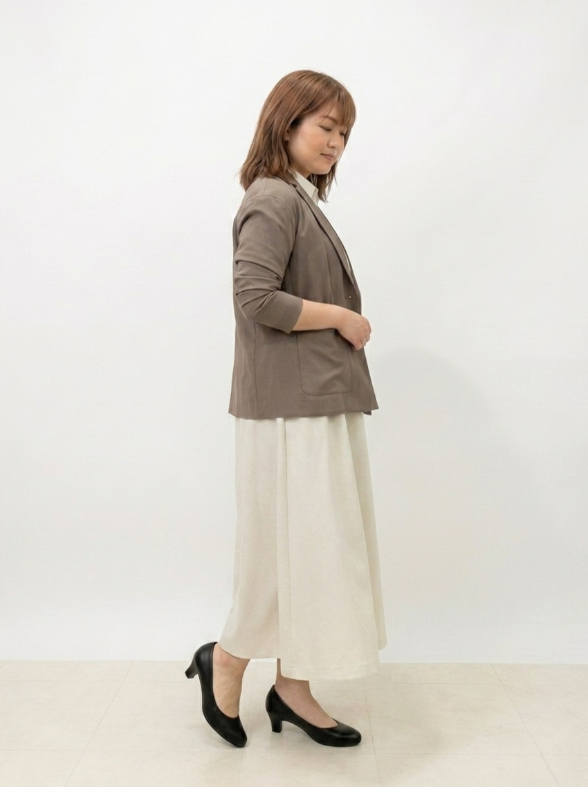 S.xuliさんの「Reflect｜【SS-4Lサイズ／接触冷感／シワになりにくい】リラクシーテーラードジャケット」を使ったコーディネート