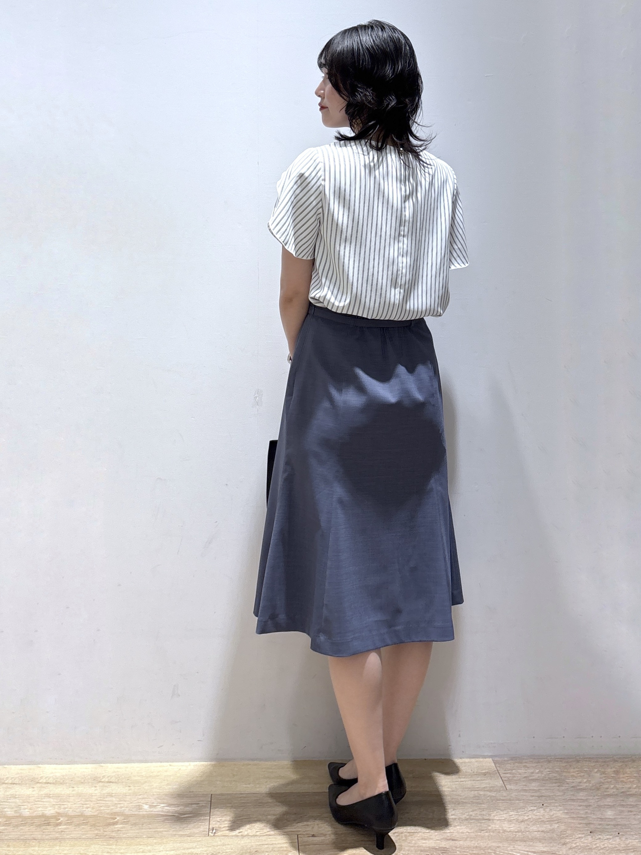 mizukiさんの「index｜【UV／吸水速乾】フリルフレアスリーブブラウス《汗ジミ防止／透け防止／洗濯機OK》」を使ったコーディネート