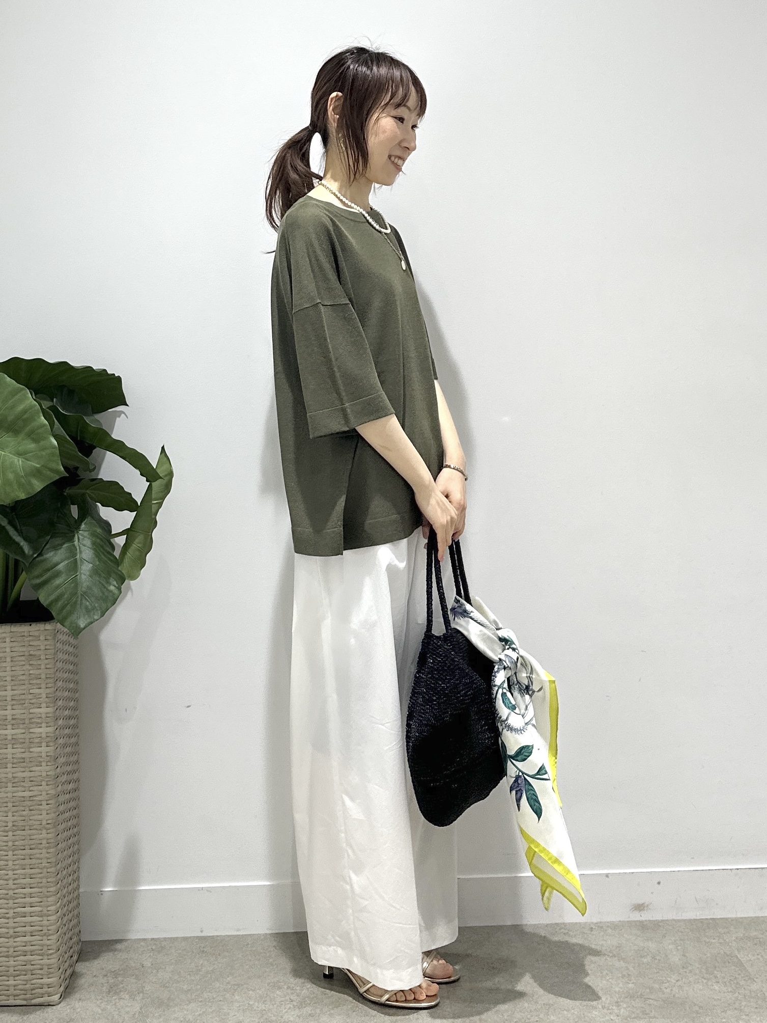 Miwaさんの「UNTITLED｜【アンサンブル可/Tシャツ風/ゆったり】リラックスニットトップス」を使ったコーディネート