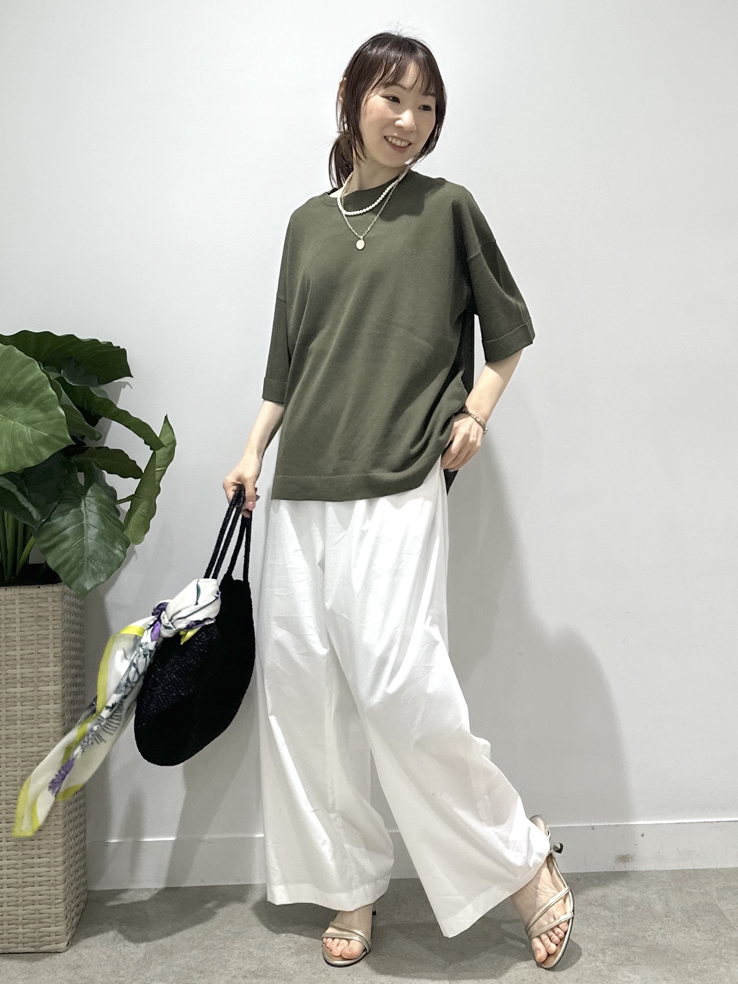 Miwaさんの「UNTITLED｜【アンサンブル可/Tシャツ風/ゆったり】リラックスニットトップス」を使ったコーディネート