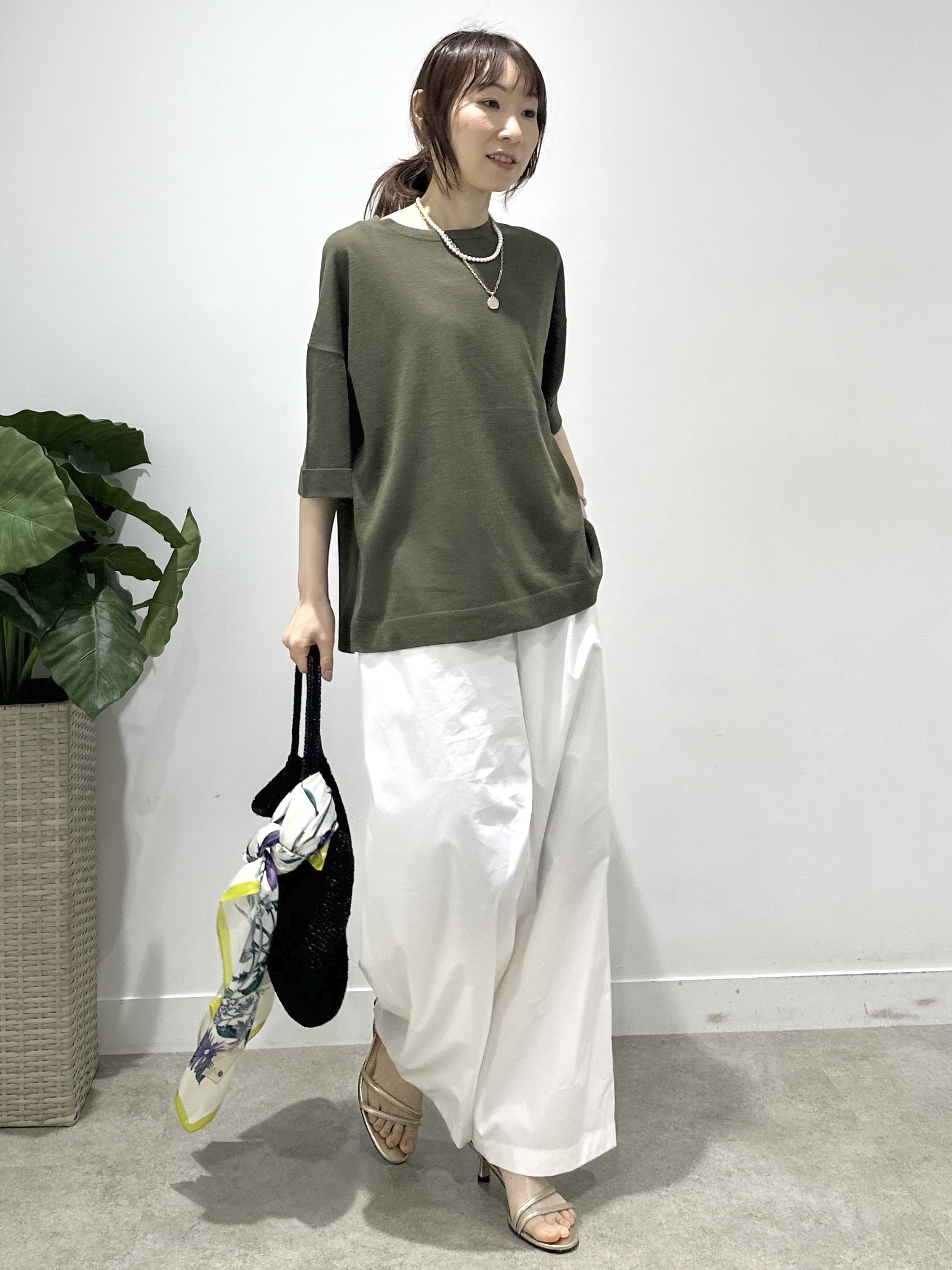 Miwaさんの「UNTITLED｜【アンサンブル可/Tシャツ風/ゆったり】リラックスニットトップス」を使ったコーディネート
