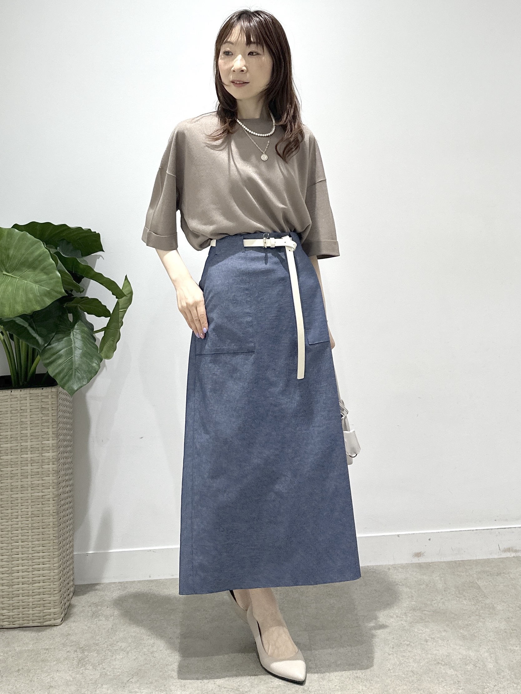 Miwaさんの「UNTITLED｜【程よいシアー感/洗える】エアリーバイオジャケット」を使ったコーディネート