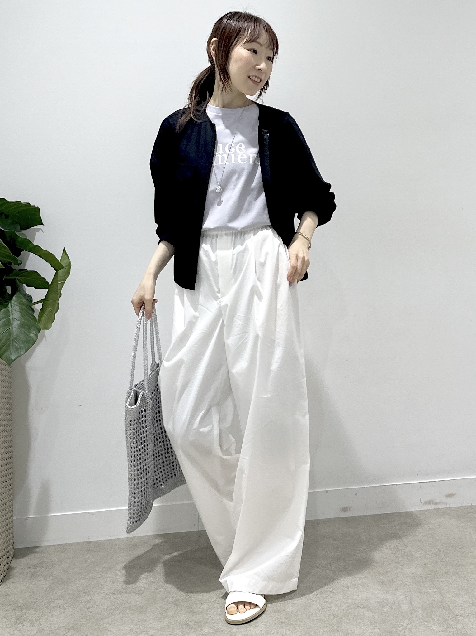 Miwaさんの「UNTITLED｜【古畑星夏さん着用/洗える】シアーブルゾン」を使ったコーディネート