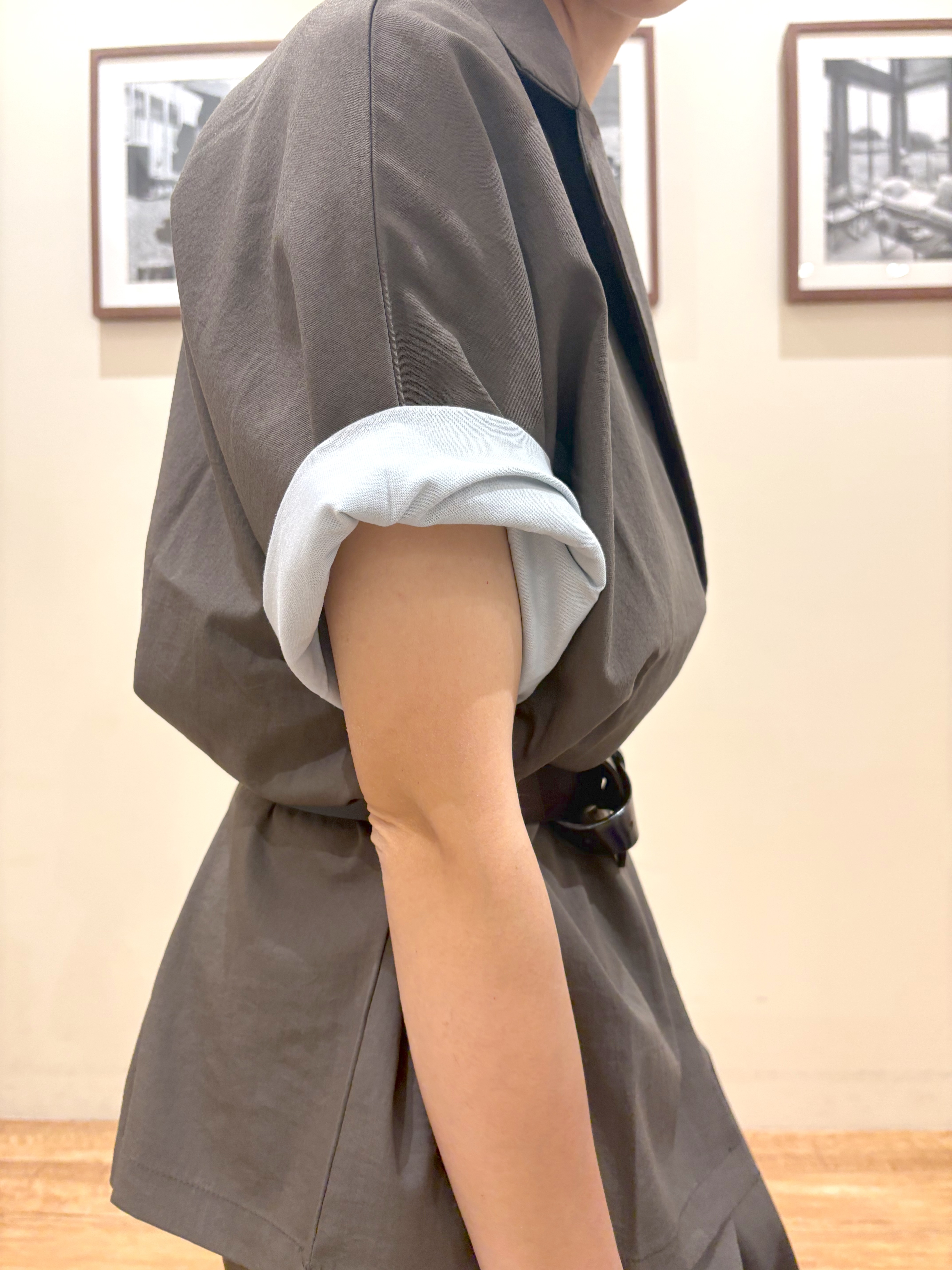 Ayumiさんの「SHOO･LA･RUE｜【高レビュー/洗濯機可/セットアップ可】軽凛(かろりん) ひんやり半袖ジャケット」を使ったコーディネート
