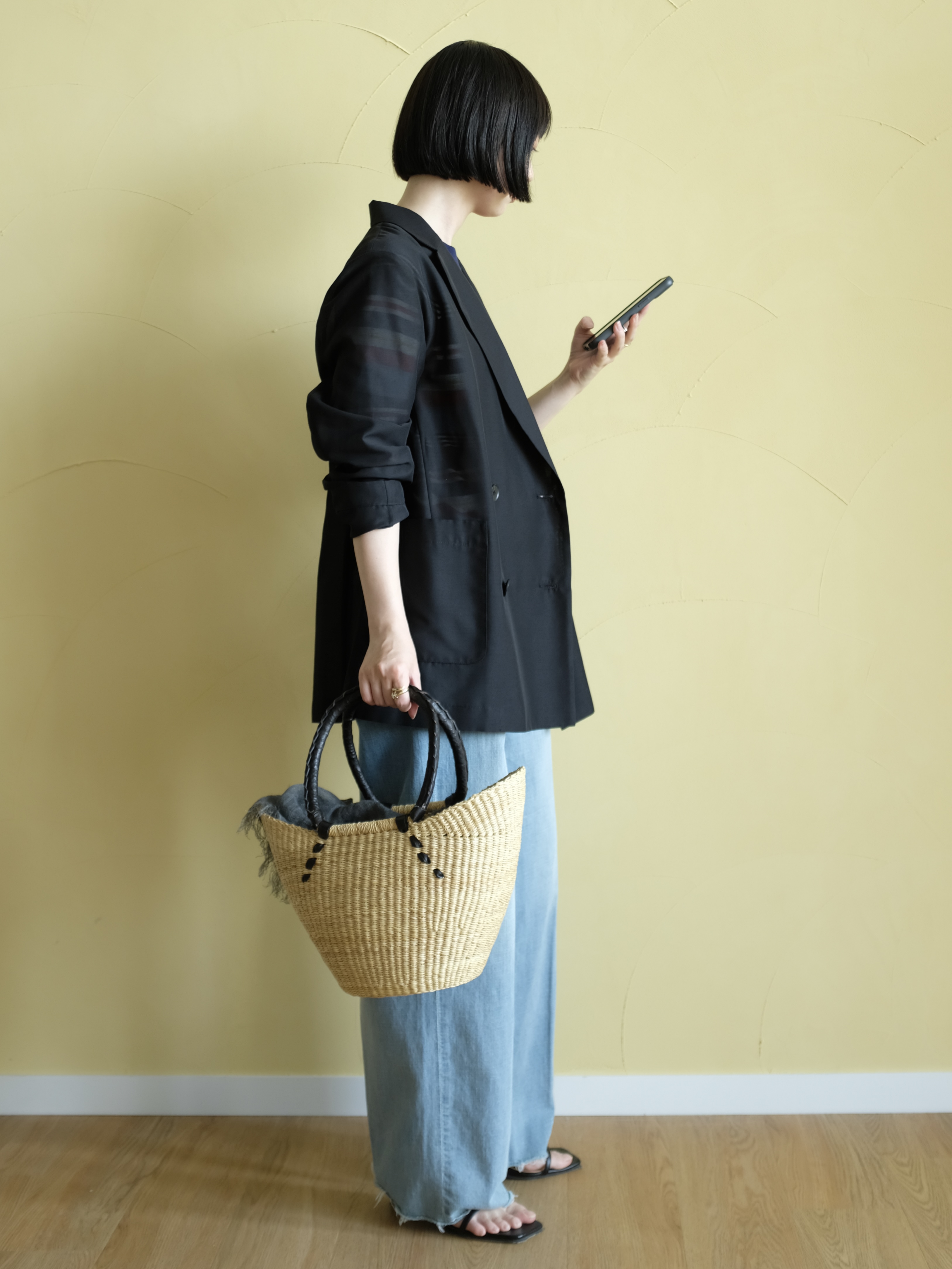 Kishimotoさんの「DRESSTERIOR｜【otonaMUSE5月号掲載】コットンシルクマルチボーダーニット」を使ったコーディネート