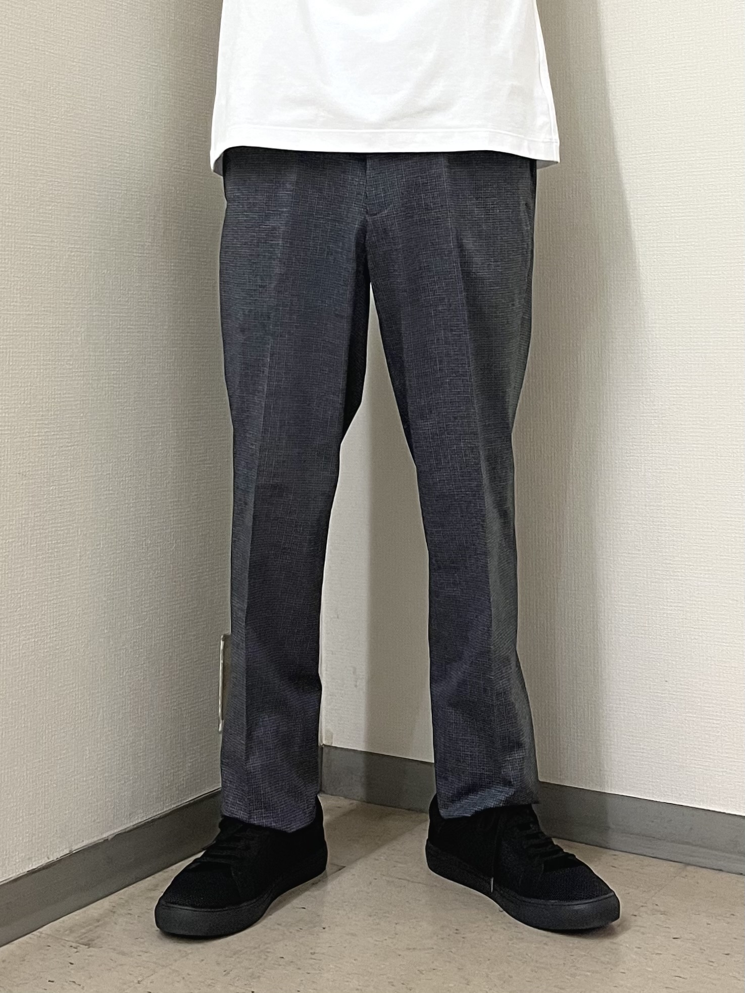 URAさんの「TAKEO KIKUCHI｜【通気性】ジャージ千鳥柄 ジャケット」を使ったコーディネート