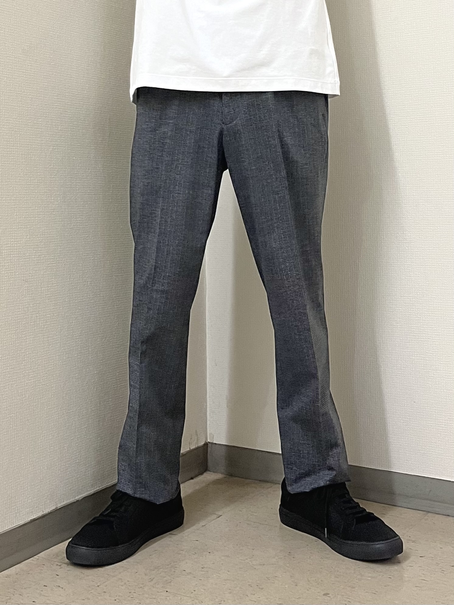 URAさんの「TAKEO KIKUCHI｜【通気性】ジャージ千鳥柄 ジャケット」を使ったコーディネート