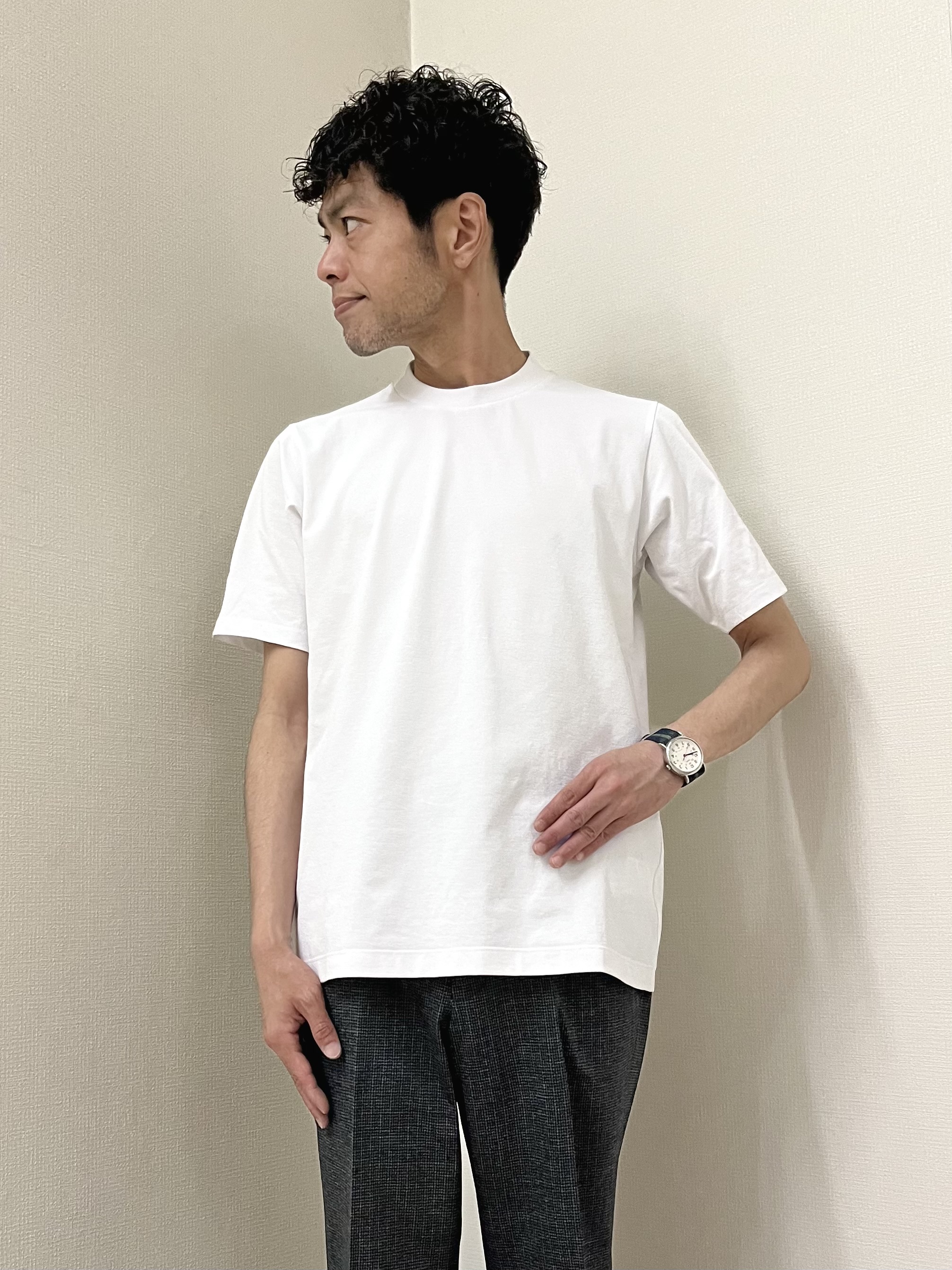 URAさんの「TAKEO KIKUCHI｜【通気性】ジャージ千鳥柄 ジャケット」を使ったコーディネート