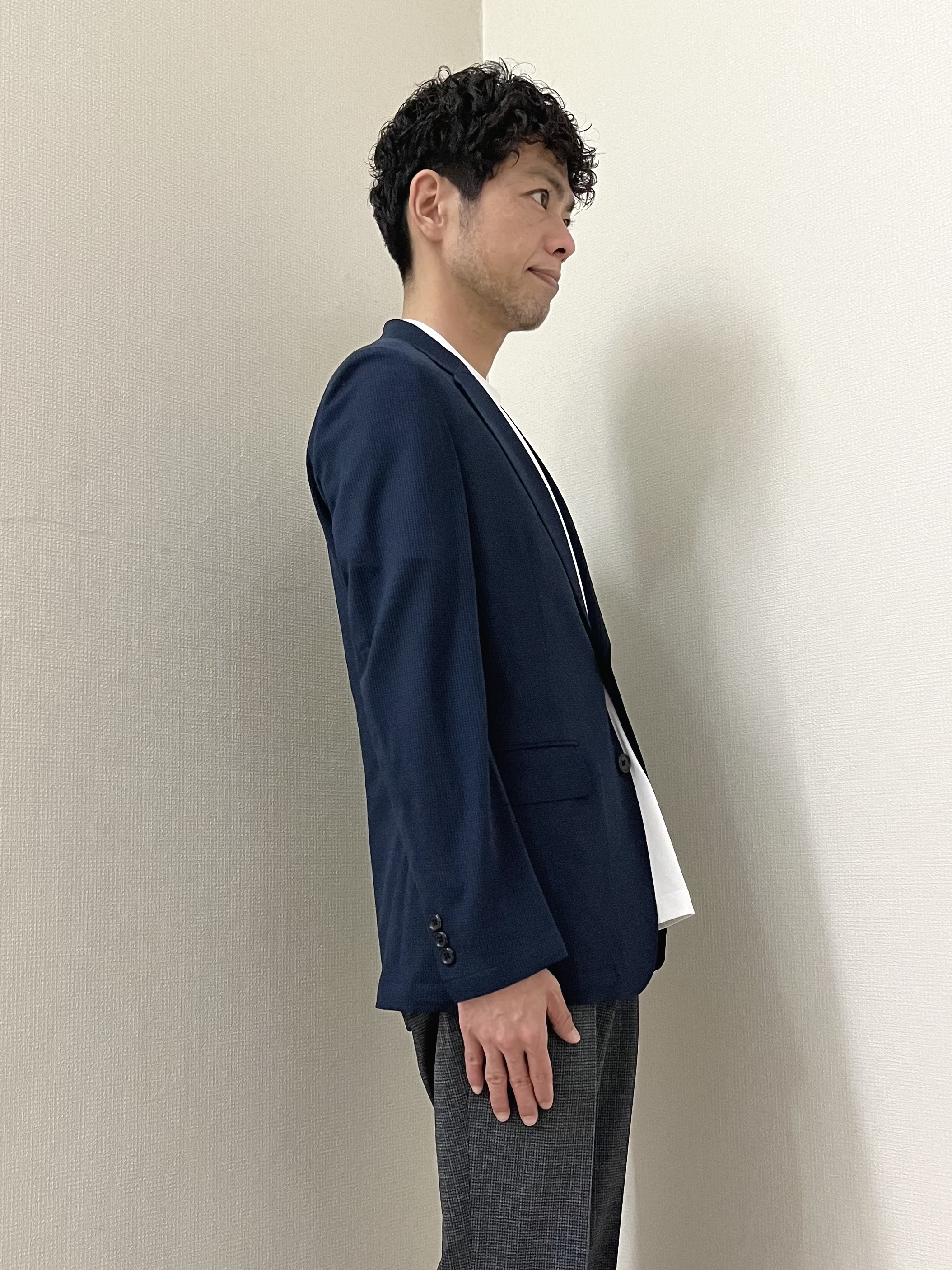 URAさんの「TAKEO KIKUCHI｜【Begin5月号掲載/通気性】トリコットサッカー ジャケット」を使ったコーディネート