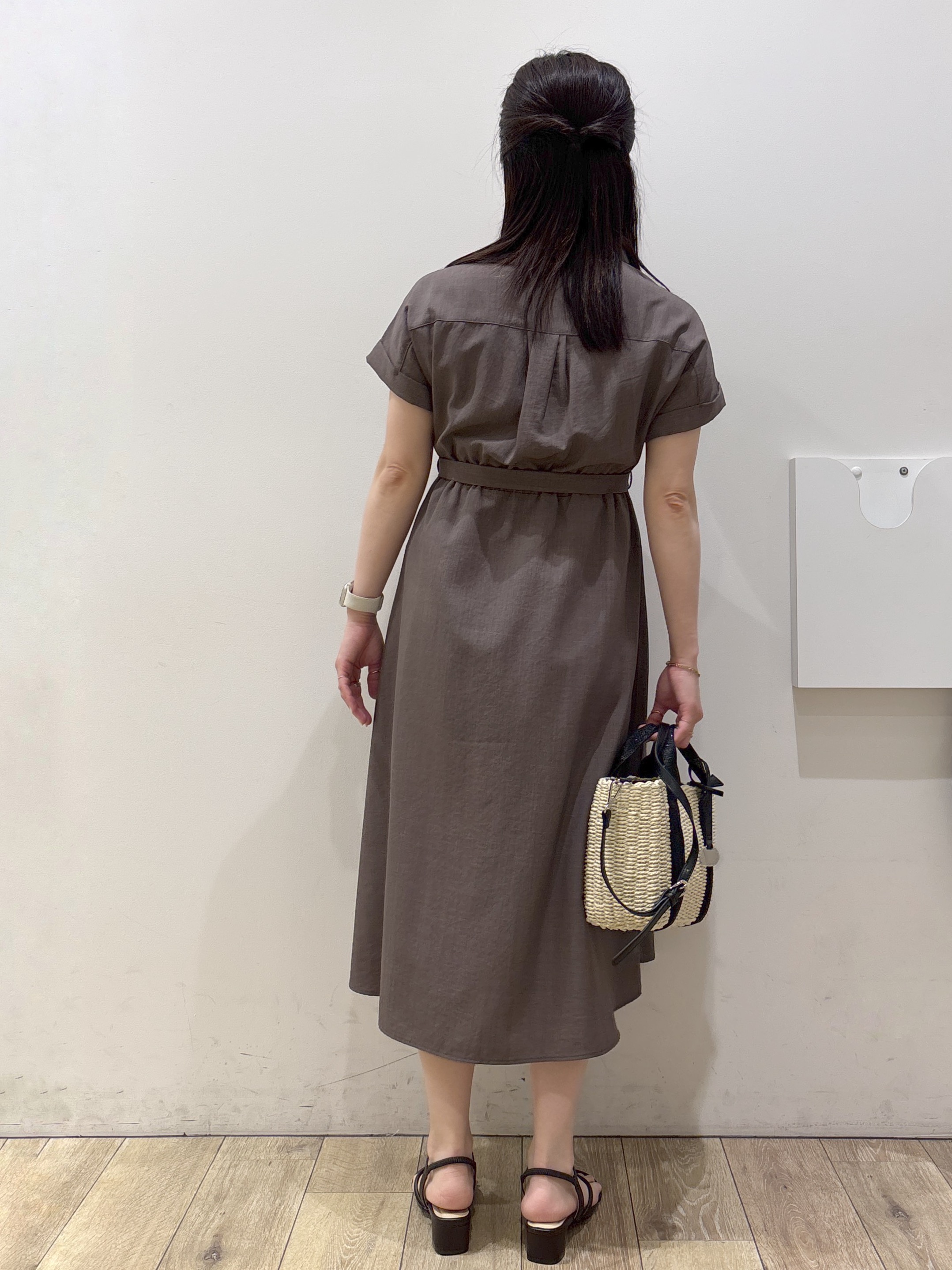 mameさんの「index｜ダブルポケットスキッパーワンピース【防シワ／洗濯機OK】《XS～3L／6col》」を使ったコーディネート