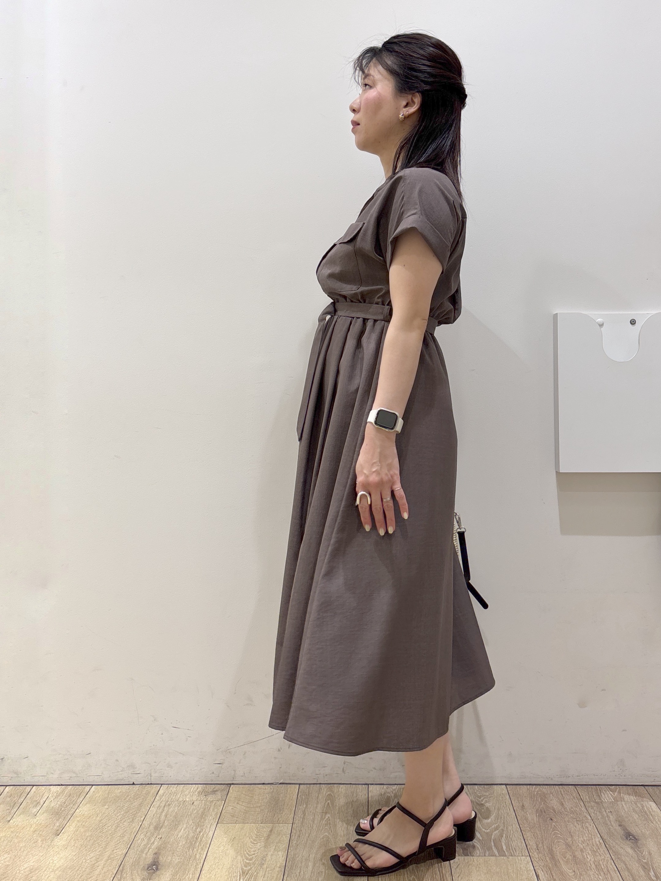 mameさんの「index｜ダブルポケットスキッパーワンピース【防シワ／洗濯機OK】《XS～3L／6col》」を使ったコーディネート
