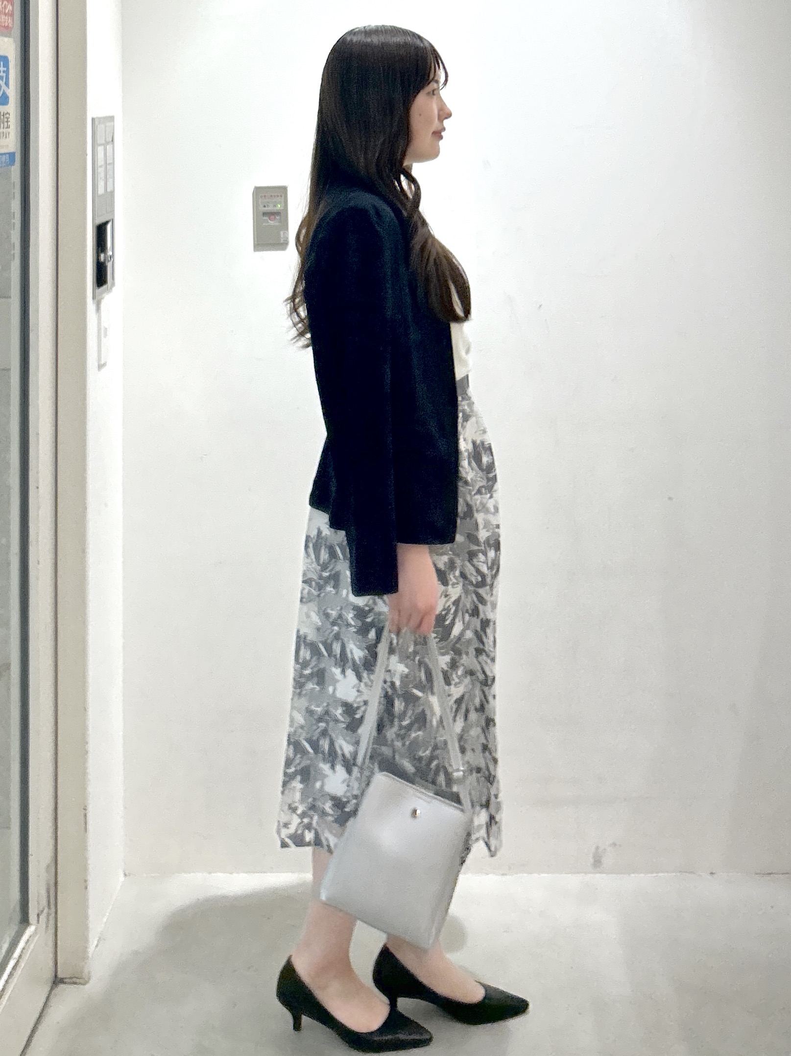 sayaさんの「OPAQUE.CLIP｜【接触冷感／吸水速乾】ノーカラージャケット／セットアップ対応可《洗える／防シワ／ストレッチ》」を使ったコーディネート