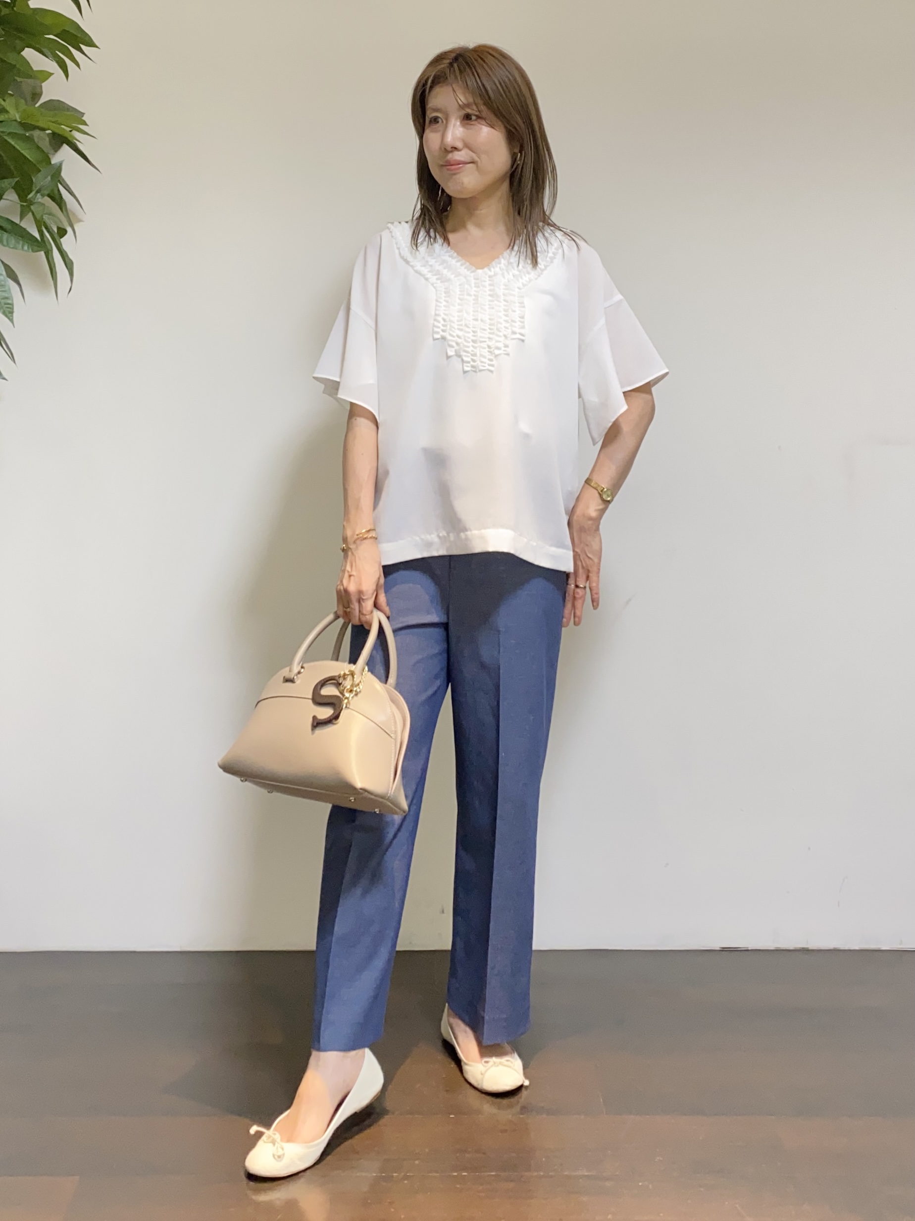 tomoさんの「UNTITLED｜【接触冷感/UVカット/遮熱機能】フライスジャージカーディガン」を使ったコーディネート