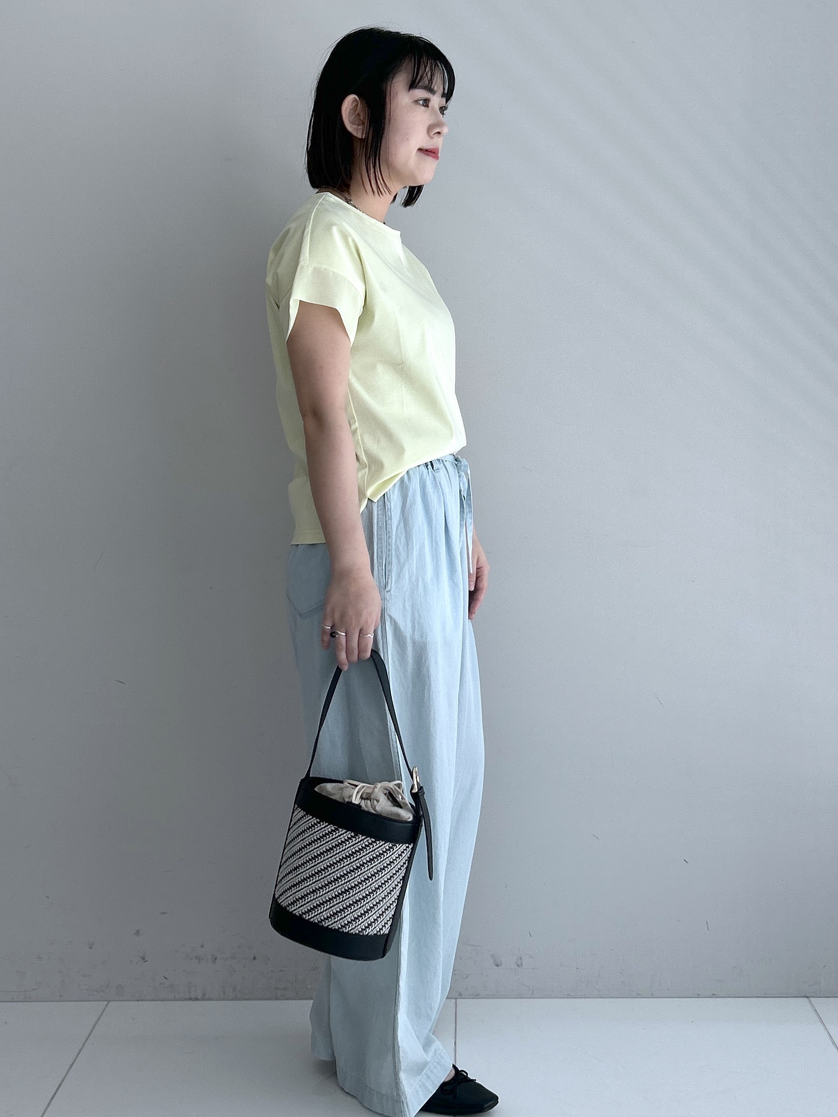 Hirokaさんの「Dessin｜【UVカット/接触冷感】美光沢カットソー」を使ったコーディネート