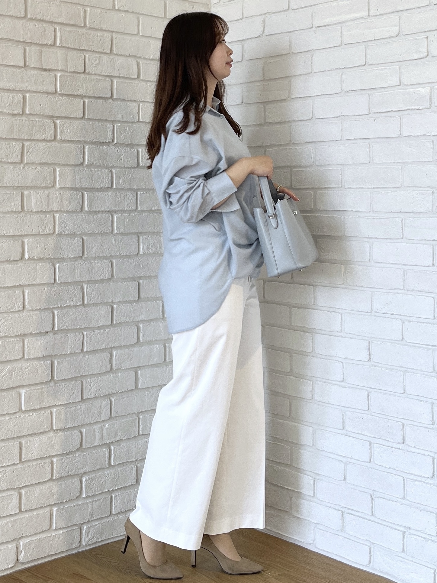 Saekoさんの「UNTITLED｜【2WAY/マシンウォッシャブル】カシュクールデザインシャツ」を使ったコーディネート