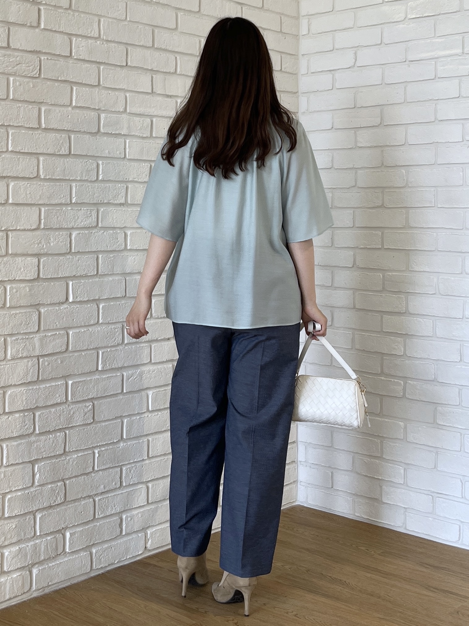 Saekoさんの「UNTITLED｜【シアー/首元フリル】シルキーシフォンブラウス」を使ったコーディネート