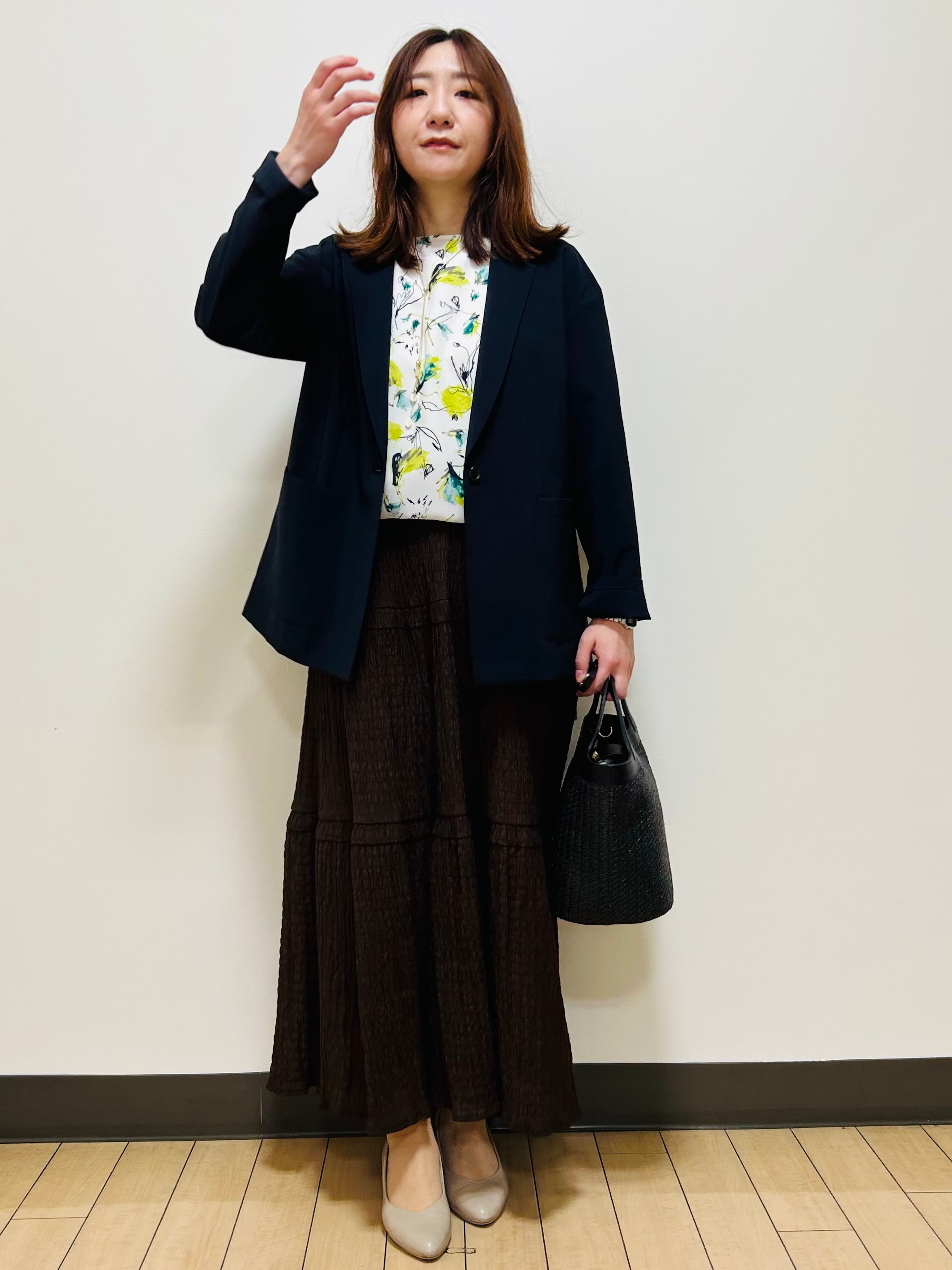 miiiさんの「Reflect｜【SS-4Lサイズ／接触冷感／シワになりにくい】リラクシーテーラードジャケット」を使ったコーディネート