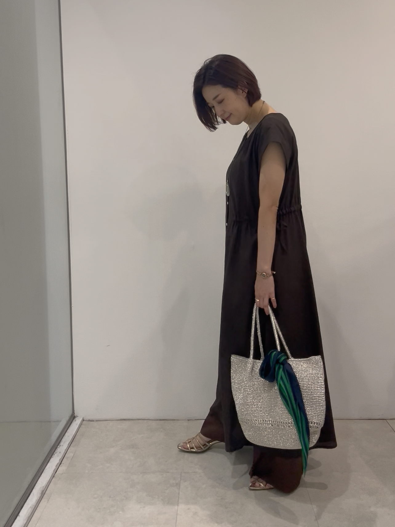 まどかさんの「UNTITLED｜グルカ風ベルトデザインワイドパンツ」を使ったコーディネート