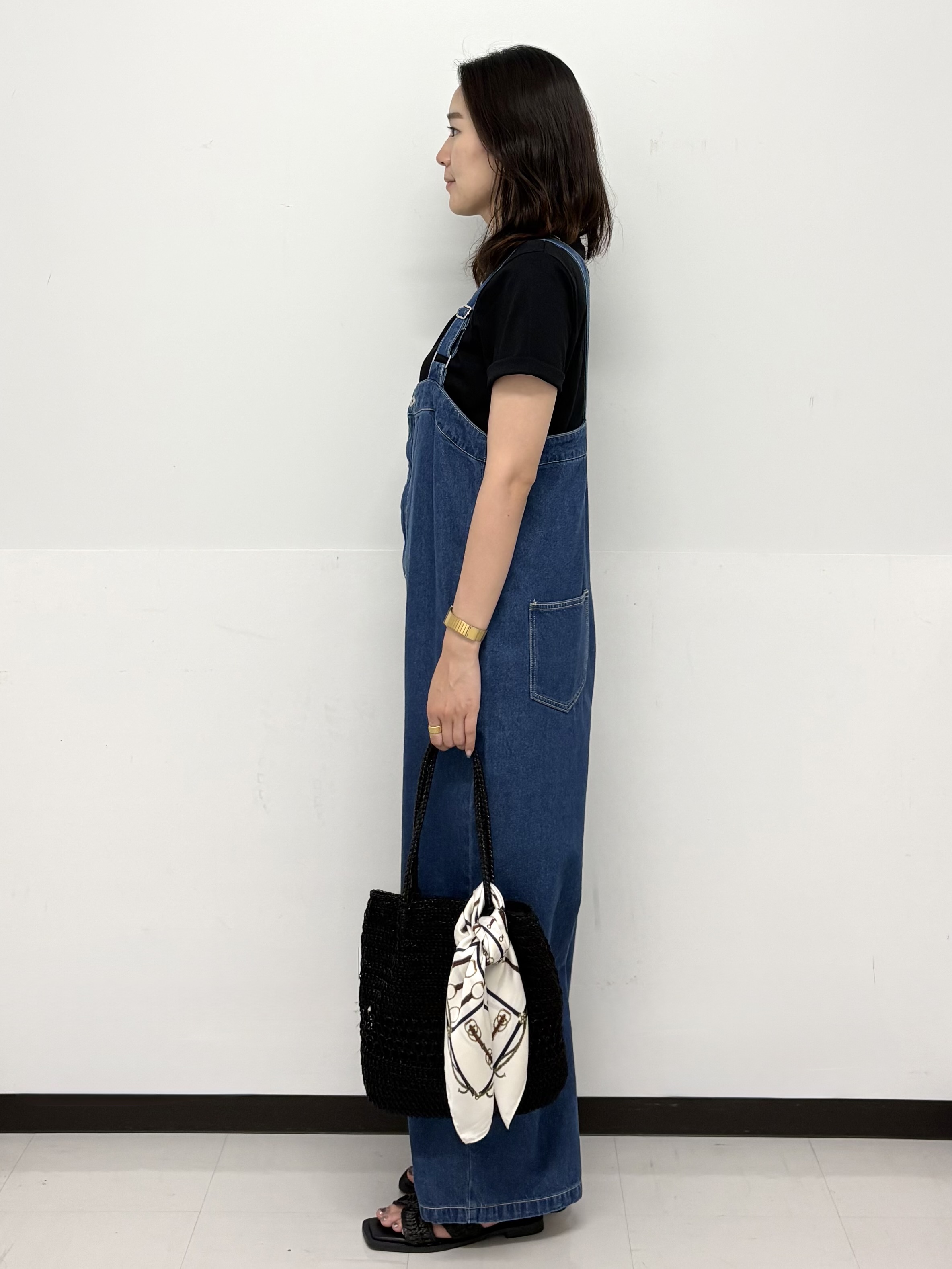 Hazukiさんの「OPAQUE.CLIP｜オーガニックコットン混ベーシックTシャツ【洗濯機OK】《SS～LL》」を使ったコーディネート