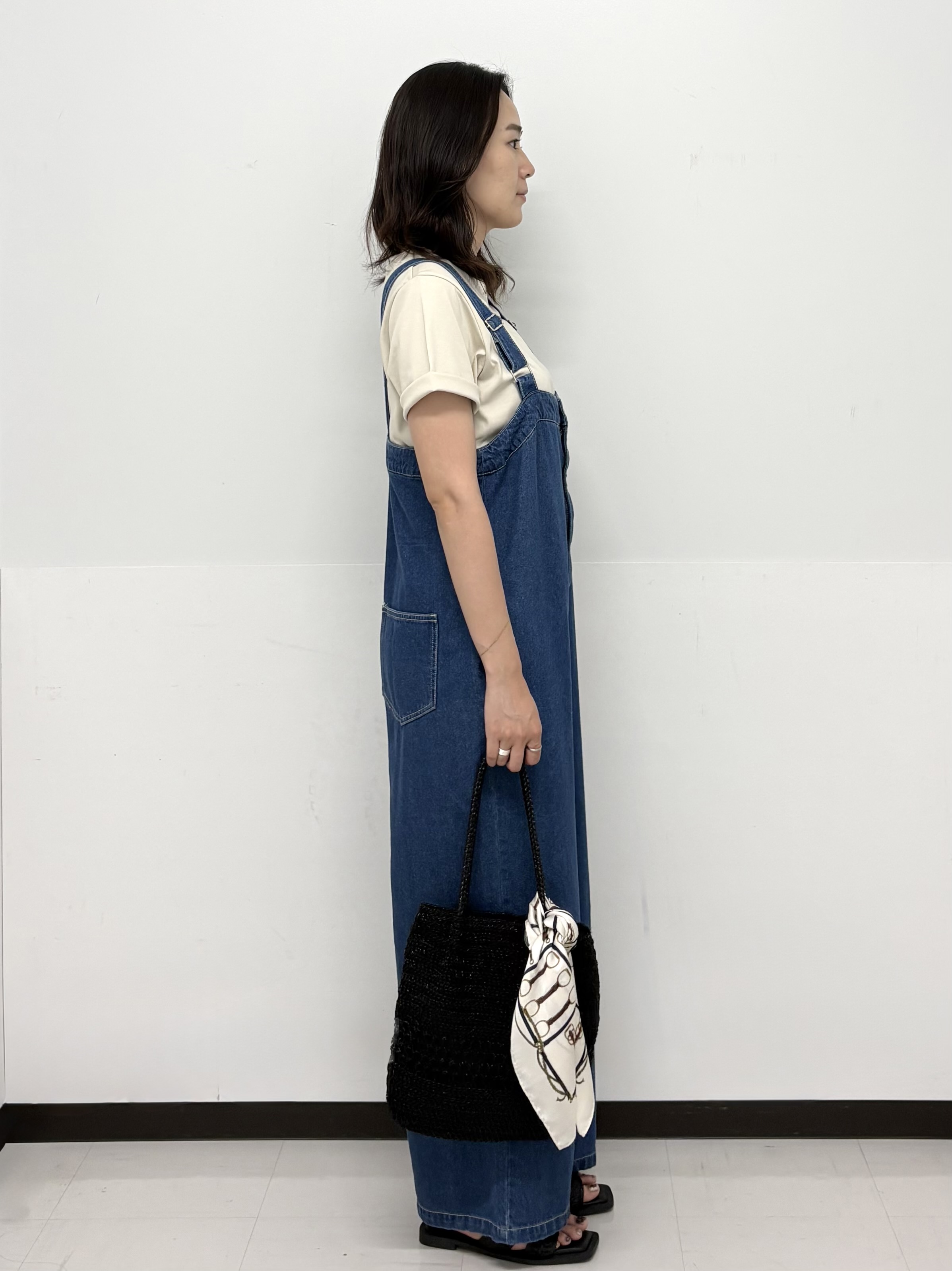 Hazukiさんの「OPAQUE.CLIP｜オーガニックコットン混ベーシックTシャツ【洗濯機OK】《SS～LL》」を使ったコーディネート