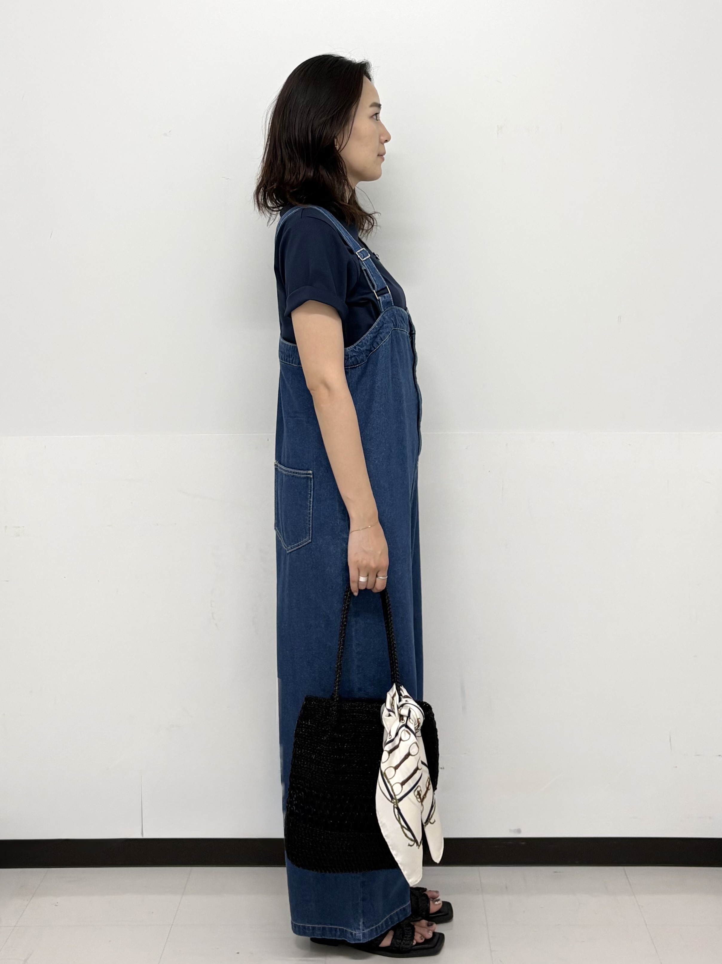 Hazukiさんの「OPAQUE.CLIP｜オーガニックコットン混ベーシックTシャツ【洗濯機OK】《SS～LL》」を使ったコーディネート