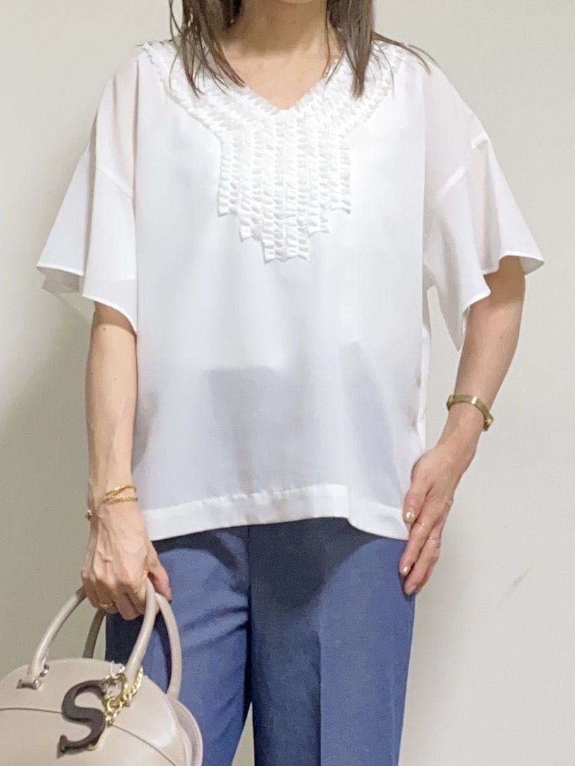 tomoさんの「UNTITLED｜【接触冷感/UVカット/遮熱機能】フライスジャージカーディガン」を使ったコーディネート