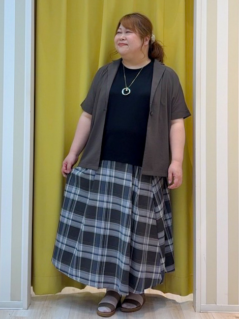 kotoさんさんの「SHOO･LA･RUE｜【高レビュー/洗濯機可/セットアップ可】軽凛(かろりん) ひんやり半袖ジャケット」を使ったコーディネート
