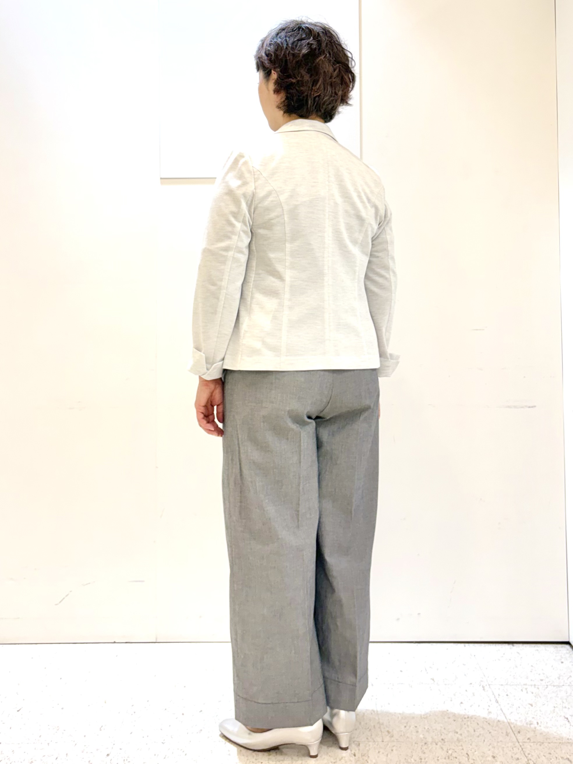 ヤスコさんの「Reflect｜【SS-4Lサイズ／UVカット／接触冷感】匠ジャケット／ベーシックテーラード」を使ったコーディネート