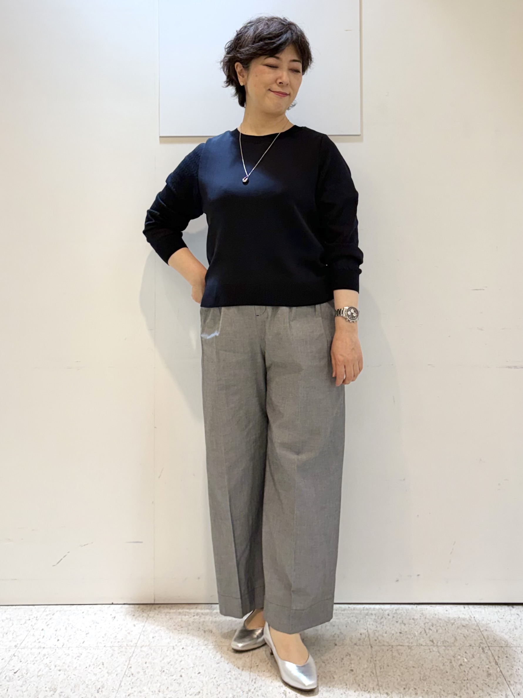ヤスコさんの「Reflect｜【SS-4Lサイズ／UVカット／接触冷感】匠ジャケット／ベーシックテーラード」を使ったコーディネート