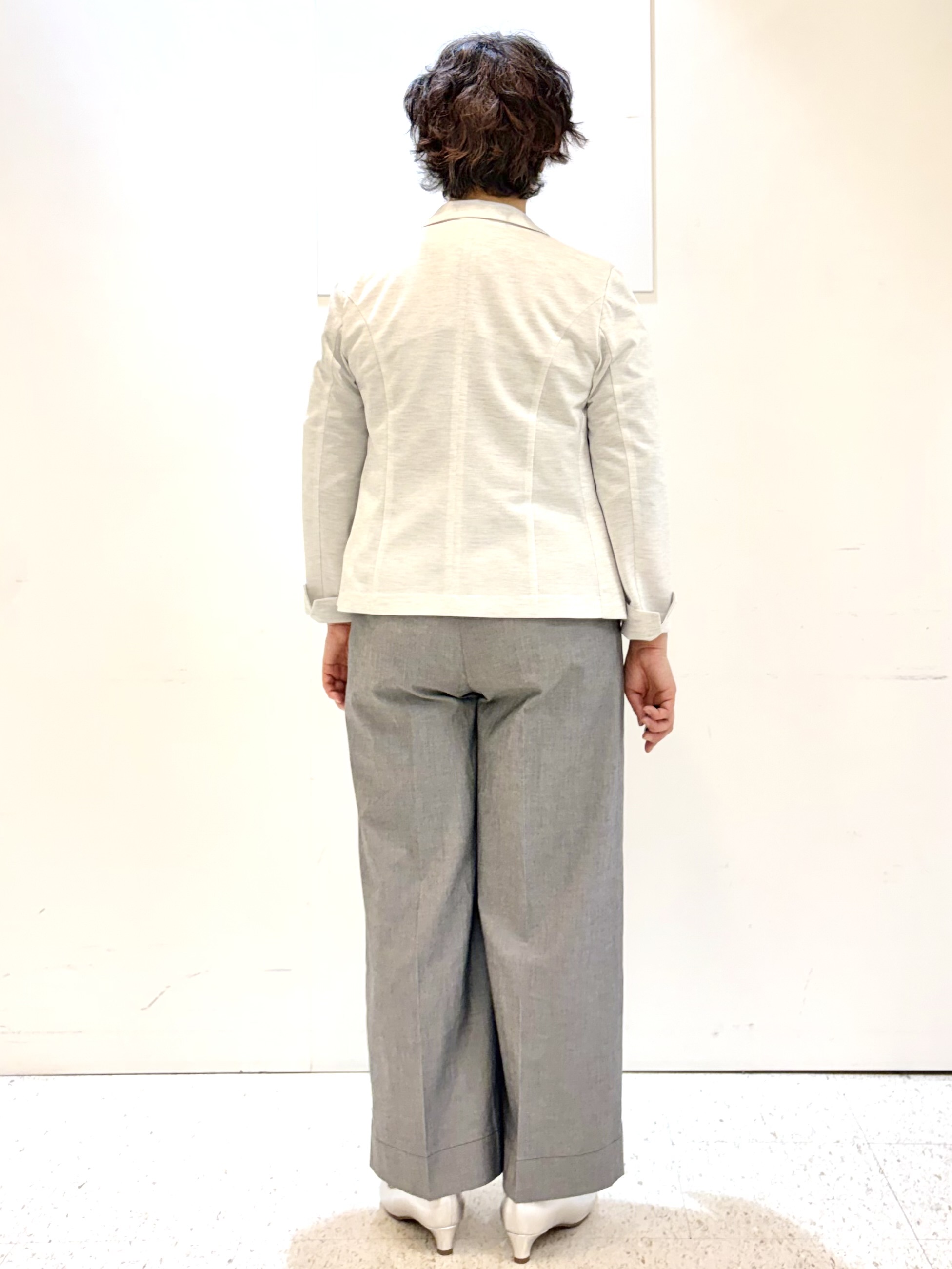 ヤスコさんの「Reflect｜【SS-4Lサイズ／UVカット／接触冷感】匠ジャケット／ベーシックテーラード」を使ったコーディネート