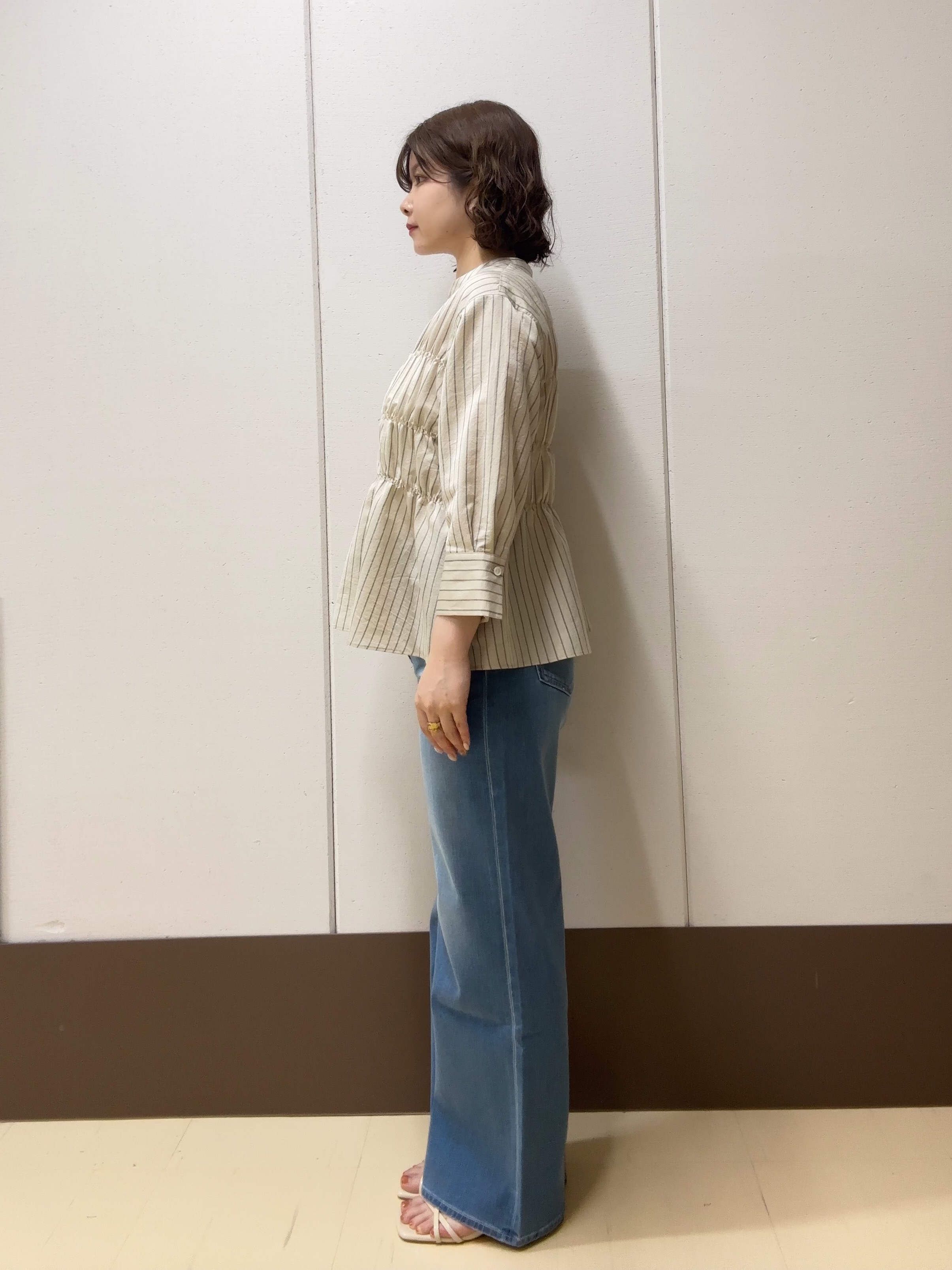 Atsumiさんの「UNTITLED｜ストライプシャーリングブラウス」を使ったコーディネート