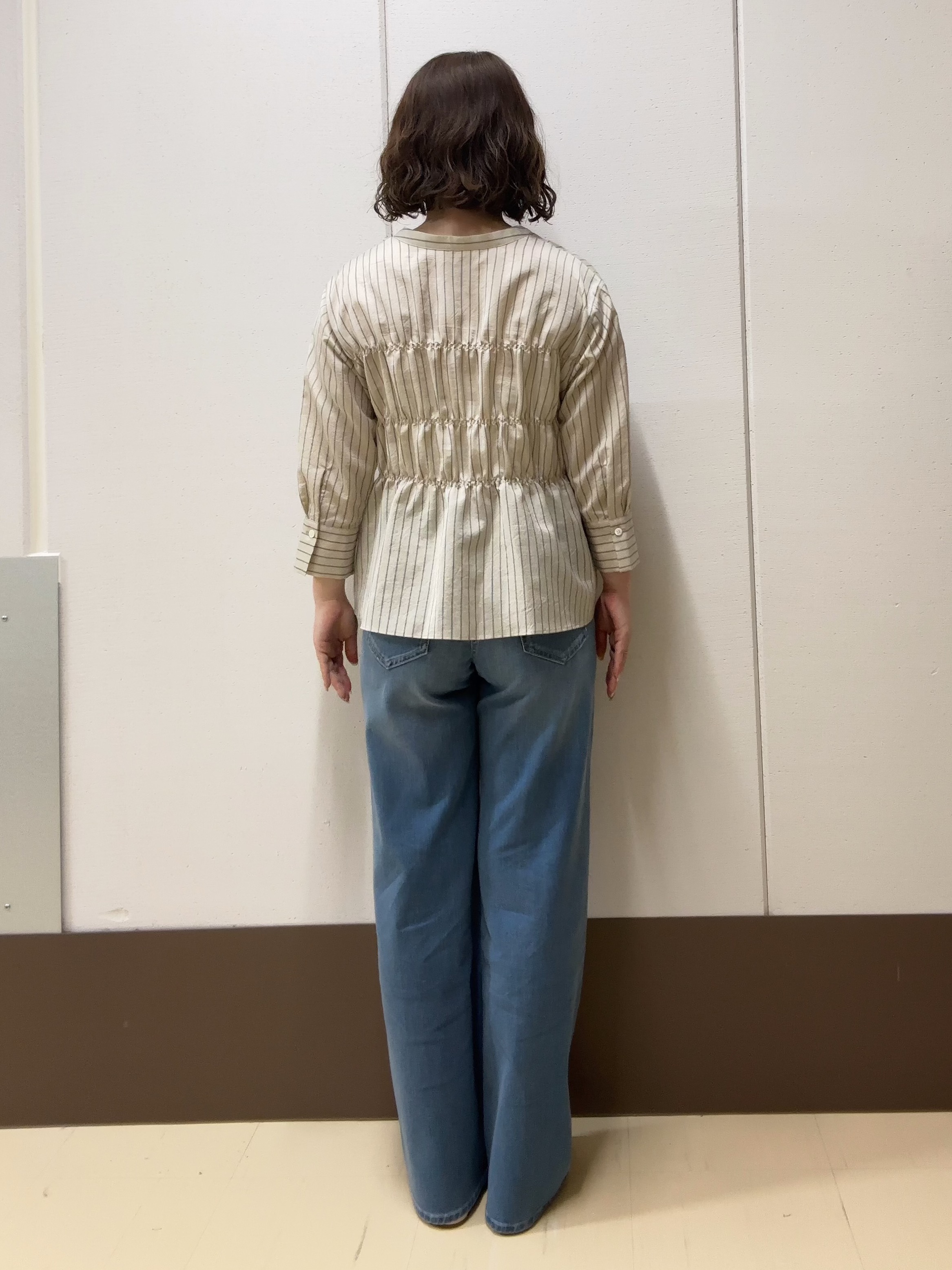 Atsumiさんの「UNTITLED｜ストライプシャーリングブラウス」を使ったコーディネート